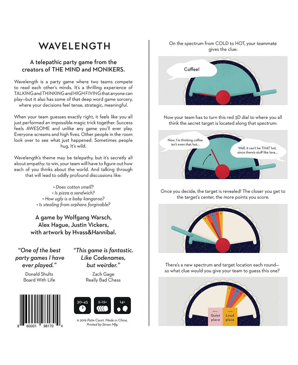 Alternative view of Wavelength Social Guessing Party Game