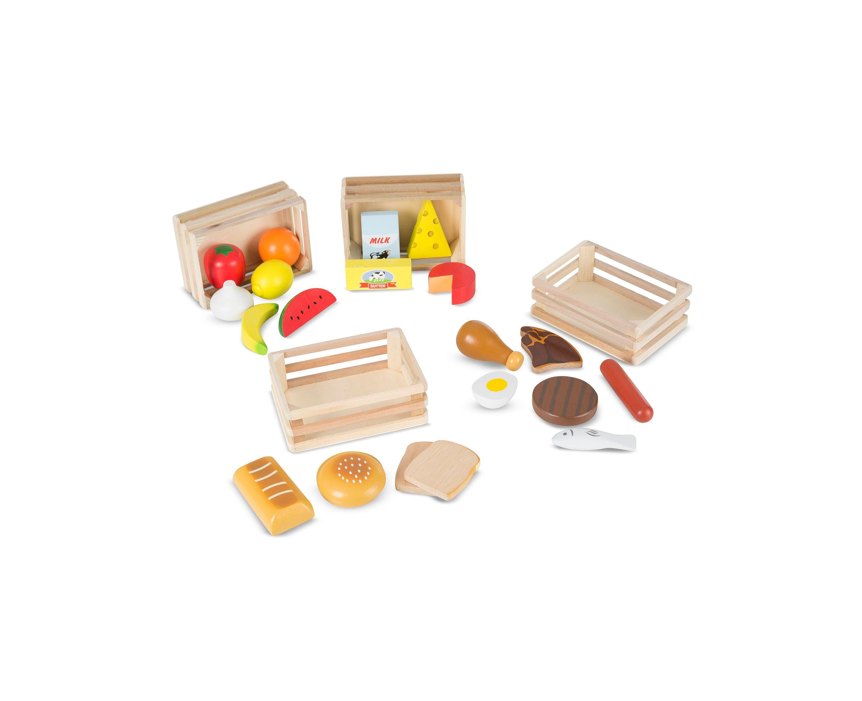 Melissa & Doug Healthy Playtime Wooden Food Groups Set - Image 2