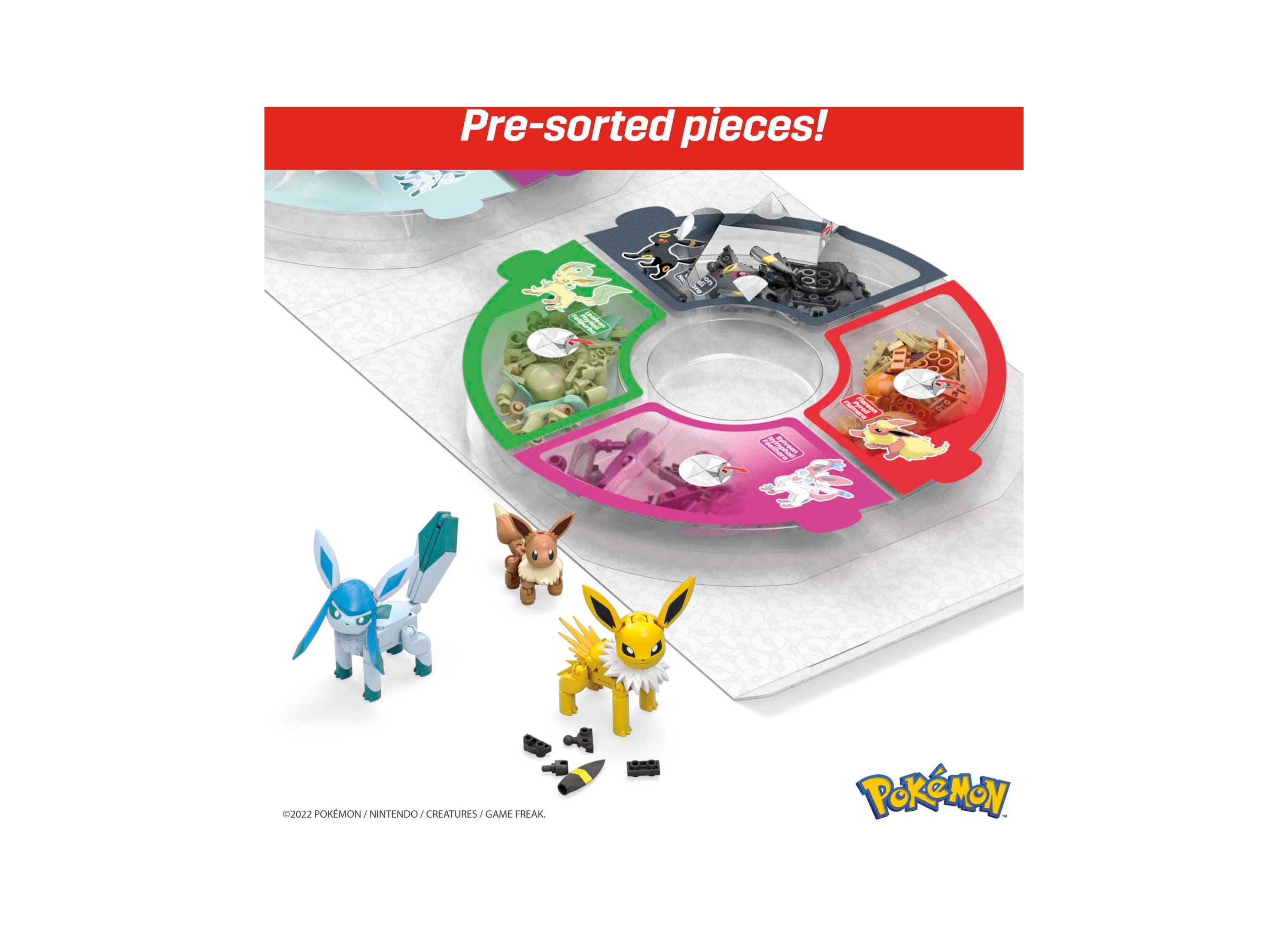 Alternative view of Mega Construx Pokemon Every Eevee Evolution 470-Piece Building Set