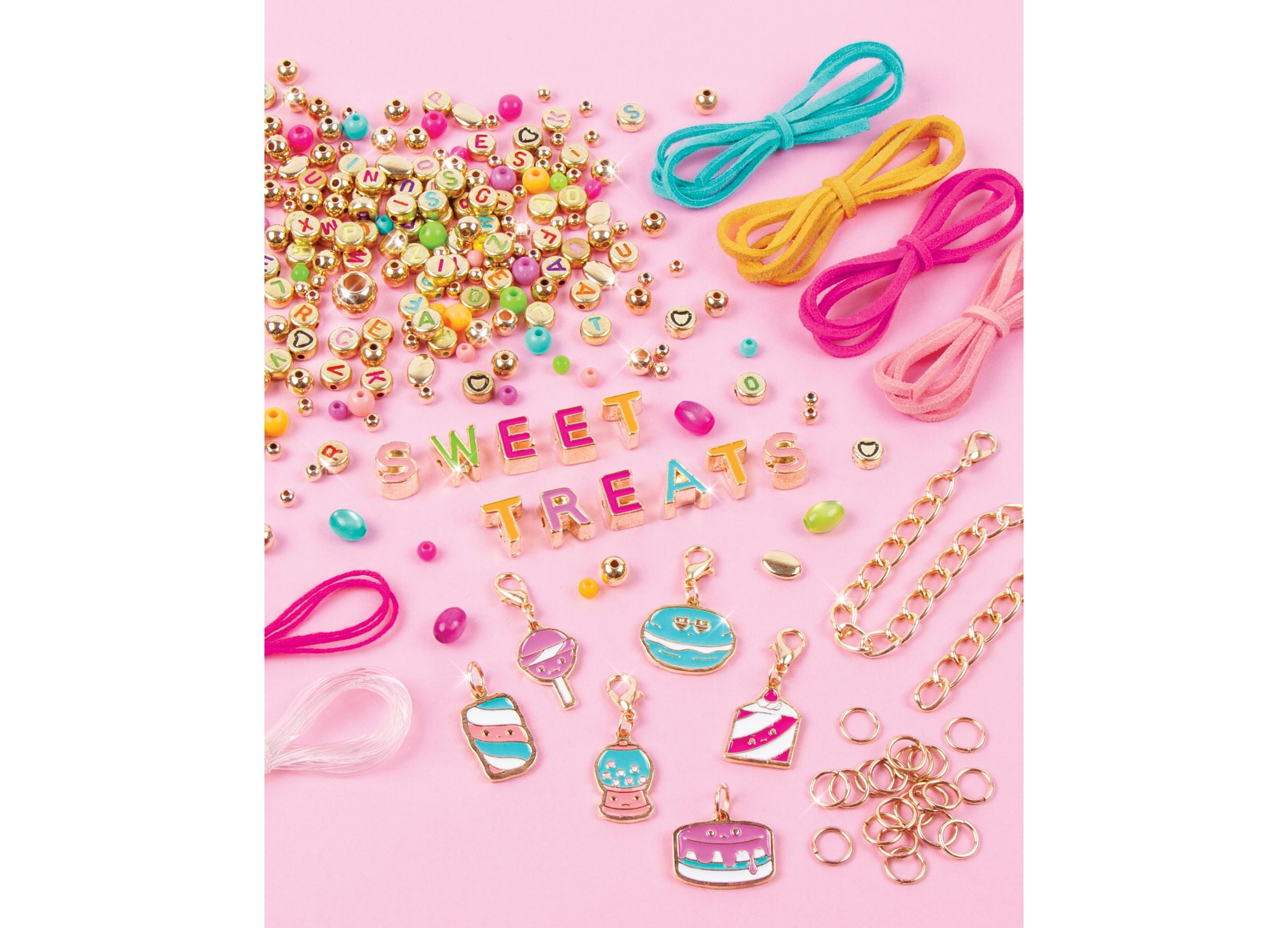 Sweet Treats Dessert-Themed DIY Bracelet Kit - Create 7 Charm Bracelets - Image 3