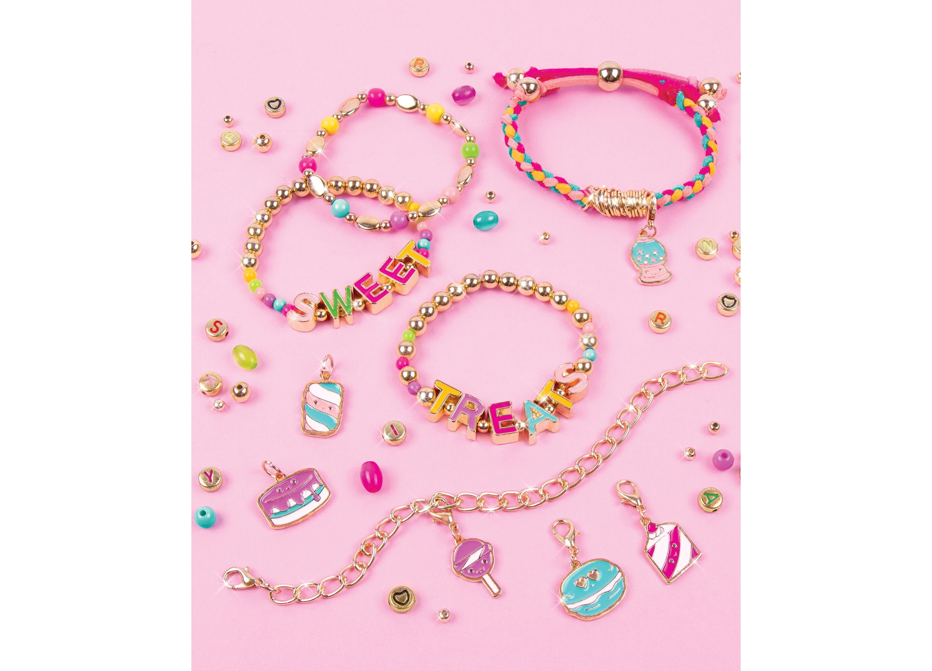 Sweet Treats Dessert-Themed DIY Bracelet Kit - Create 7 Charm Bracelets - Image 2