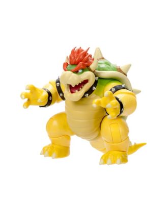 Alternative view of Super Mario Movie 7" Bowser Action Figure with Fire Breathing Effect
