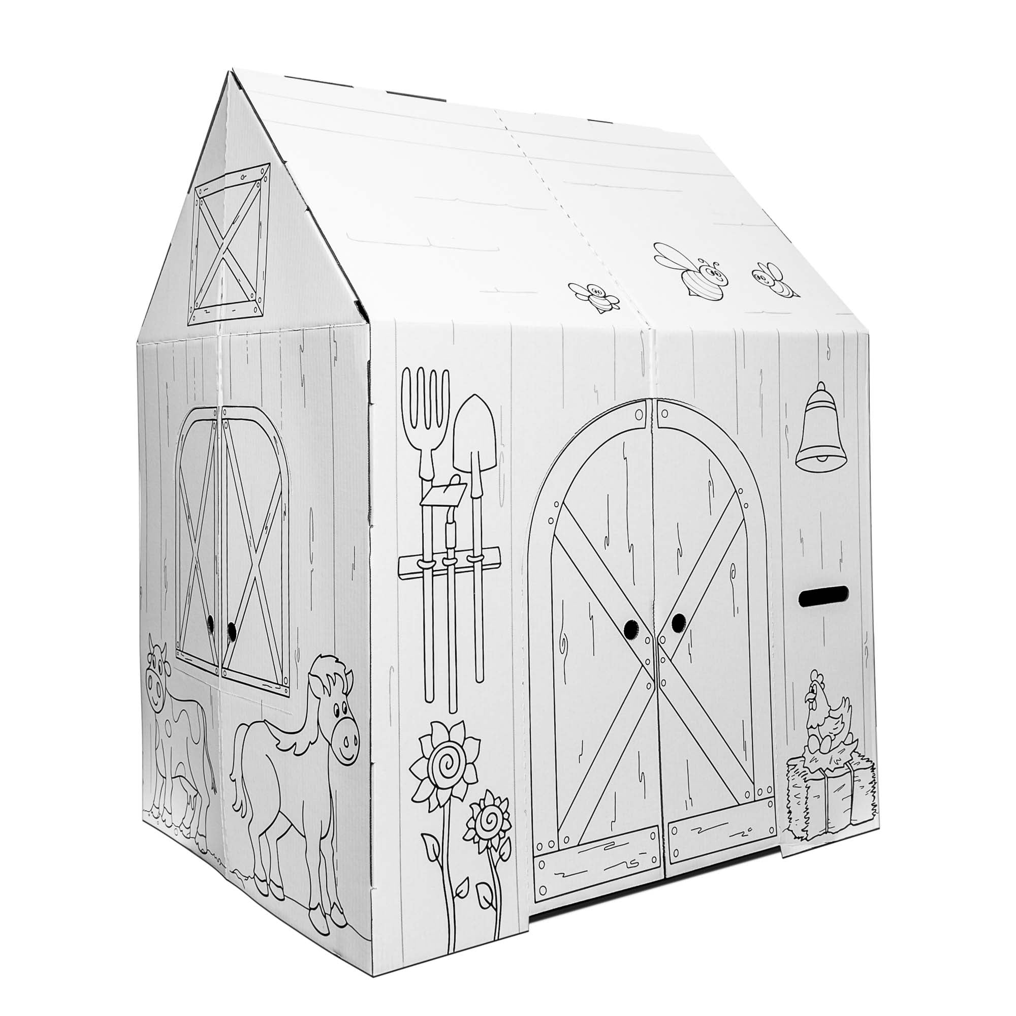Alternative view of Easy Playhouse Barn – Creative Indoor and Outdoor Fun