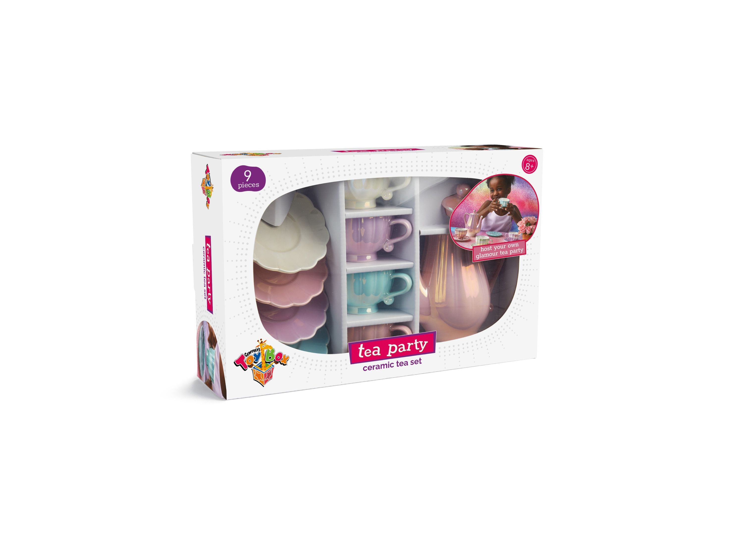 Alternative view of Geoffrey's Toy Box 9-Piece Tea Party Ceramic Set - Exclusive to Macy's