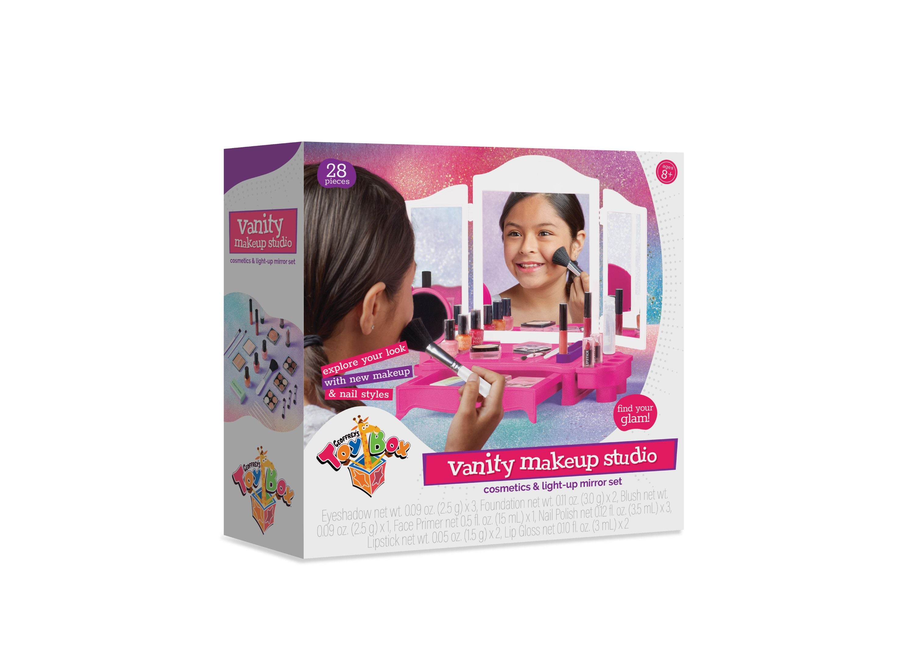 Alternative view of Geoffrey's Toy Box 28-Piece Vanity Makeup Studio with LED Mirror - Exclusive at Macy's