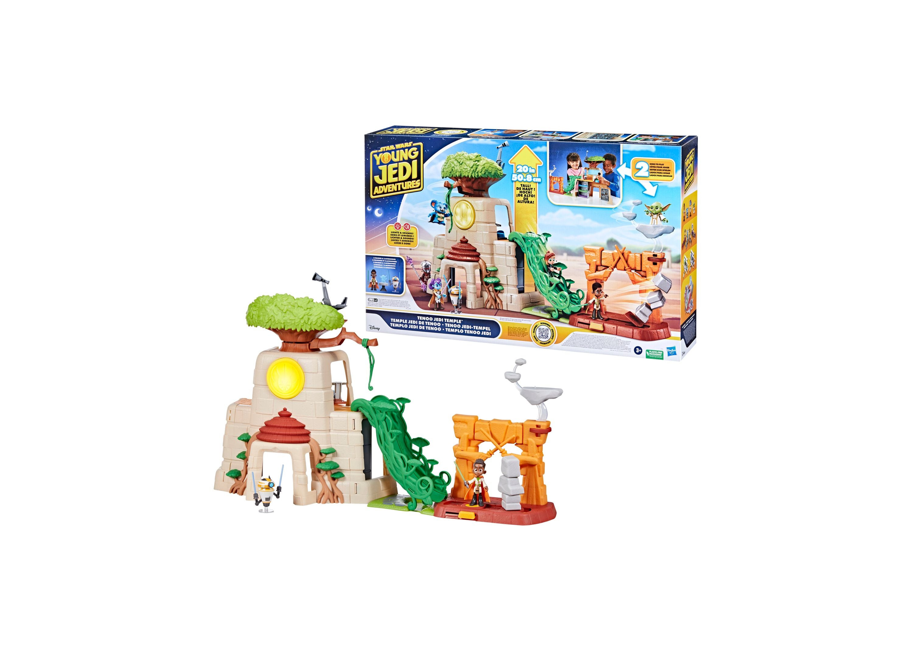 Alternative view of Star Wars Tenoo Jedi Temple Playset - Interactive Galactic Adventure