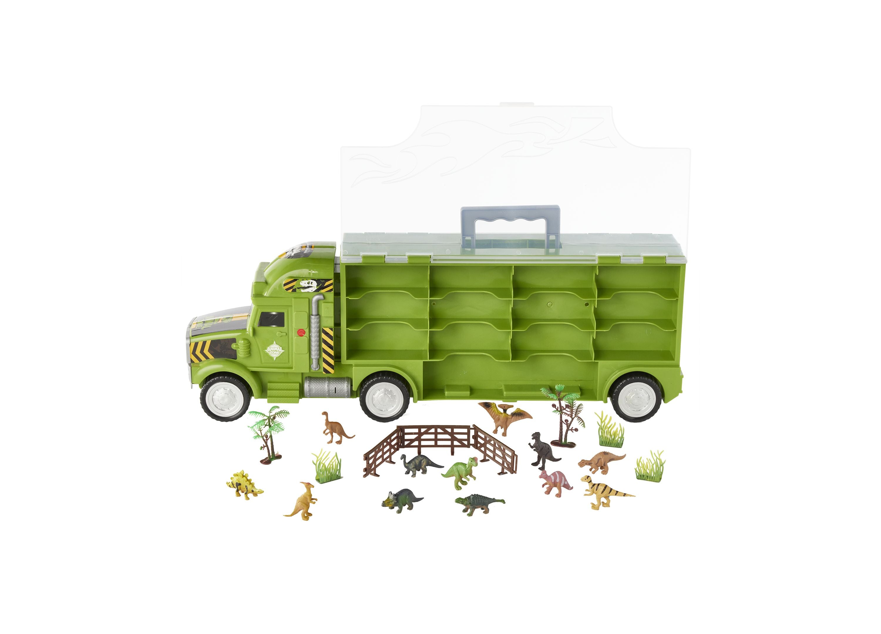Alternative view of Toys R Us Animal Zone Dino Transport Truck Playset - Green