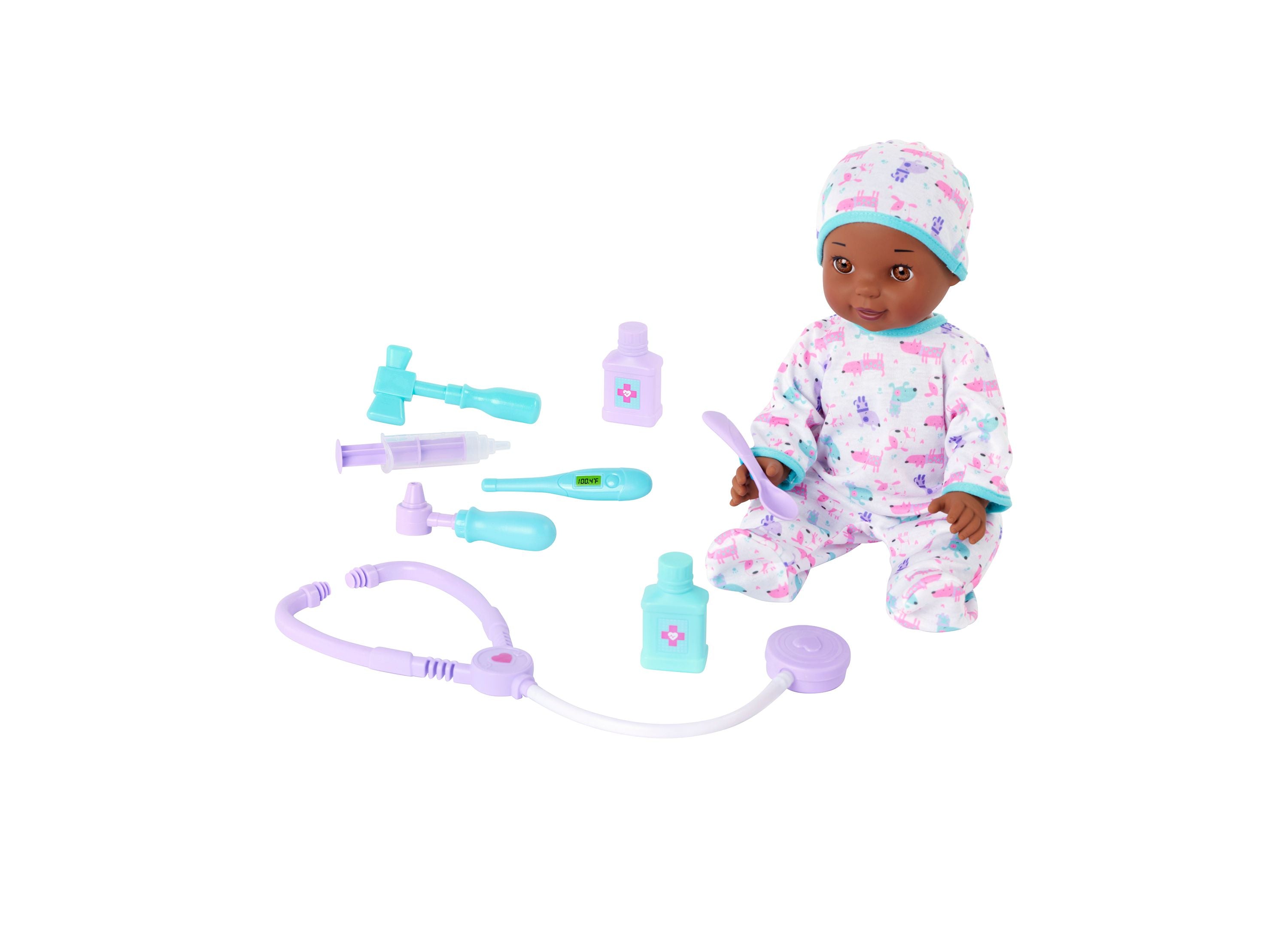 You & Me 14 Inch Get Well Baby Doll With Medical Accessories