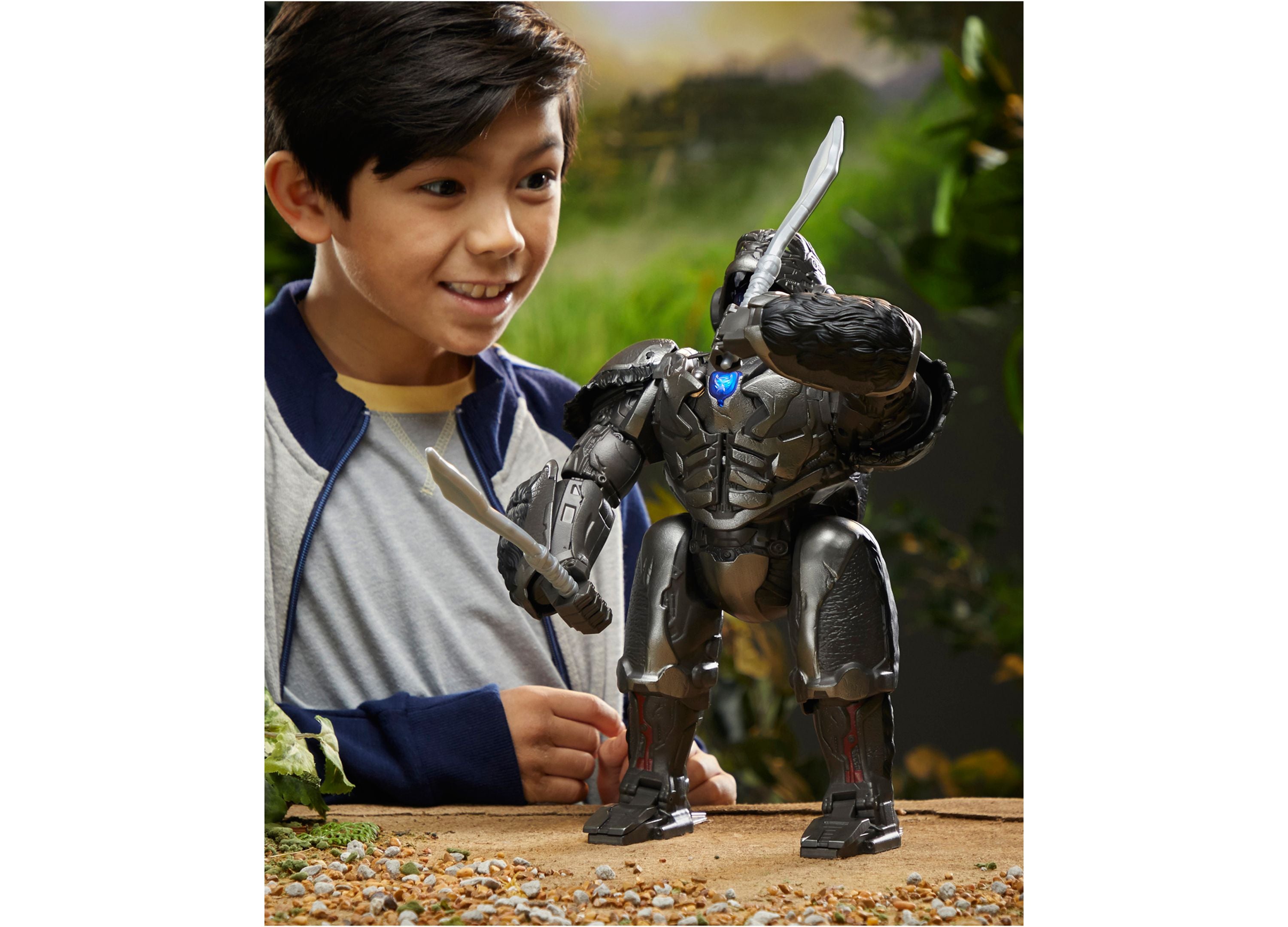 Alternative view of Hasbro Transformers: Rise of the Beasts 12.5-inch Command & Convert Animatronic Optimus Primal