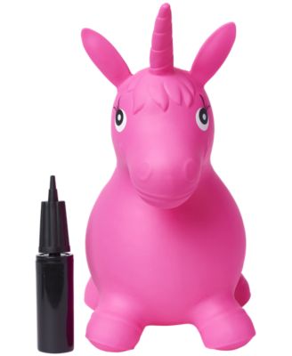 Imaginarium Pink Bouncy Unicorn Floor Hopper - Durable Indoor/Outdoor Play Toy - Image 3