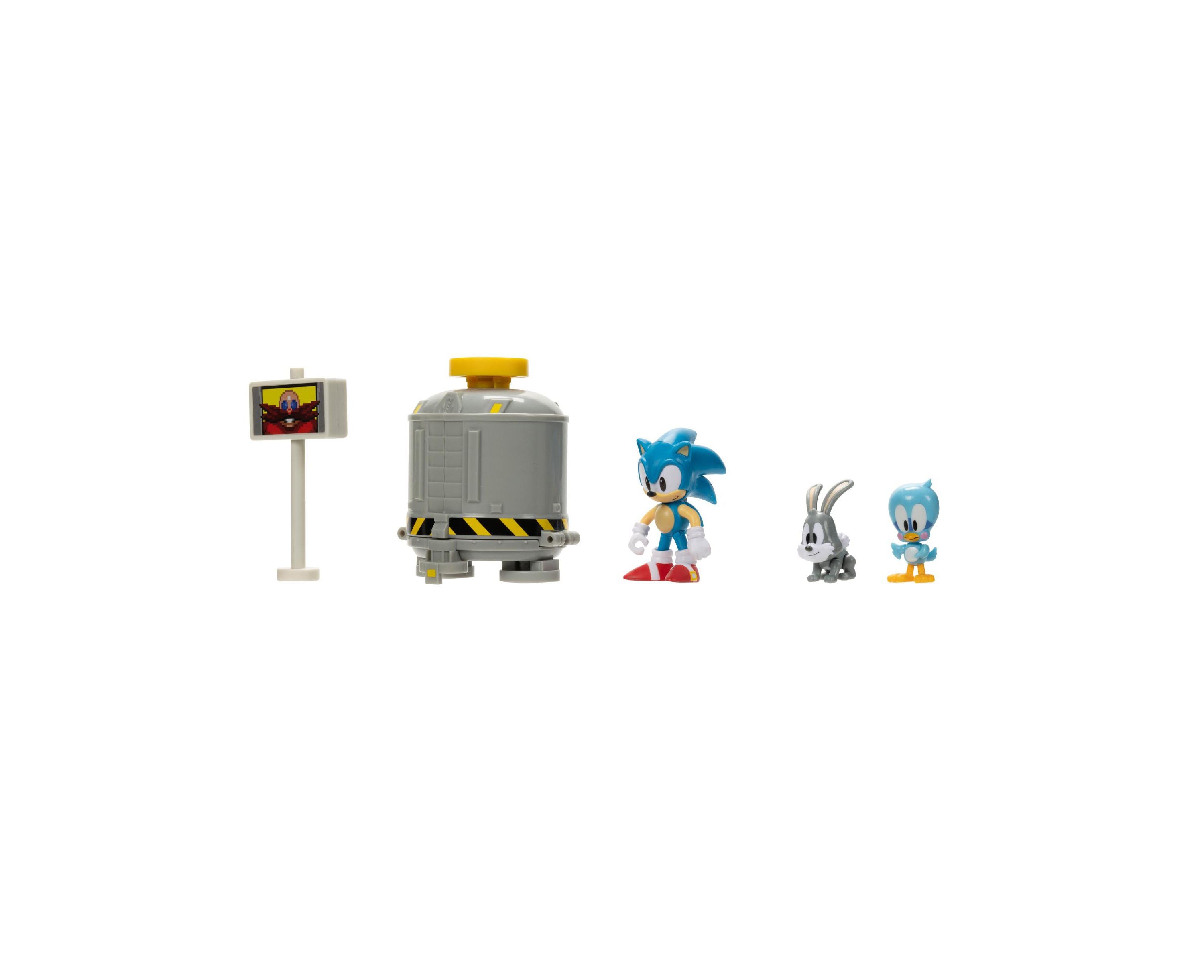 Sonic the Hedgehog 2.5" Level Clear Diorama Set with Classic Figures