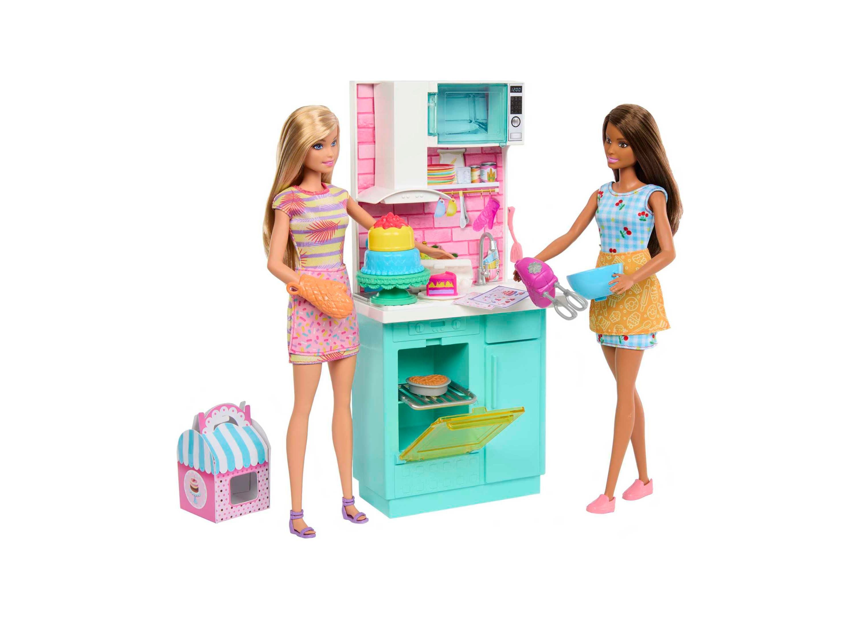 Alternative view of Barbie Celebration Fun Baking Playset with 2 Dolls and Oven