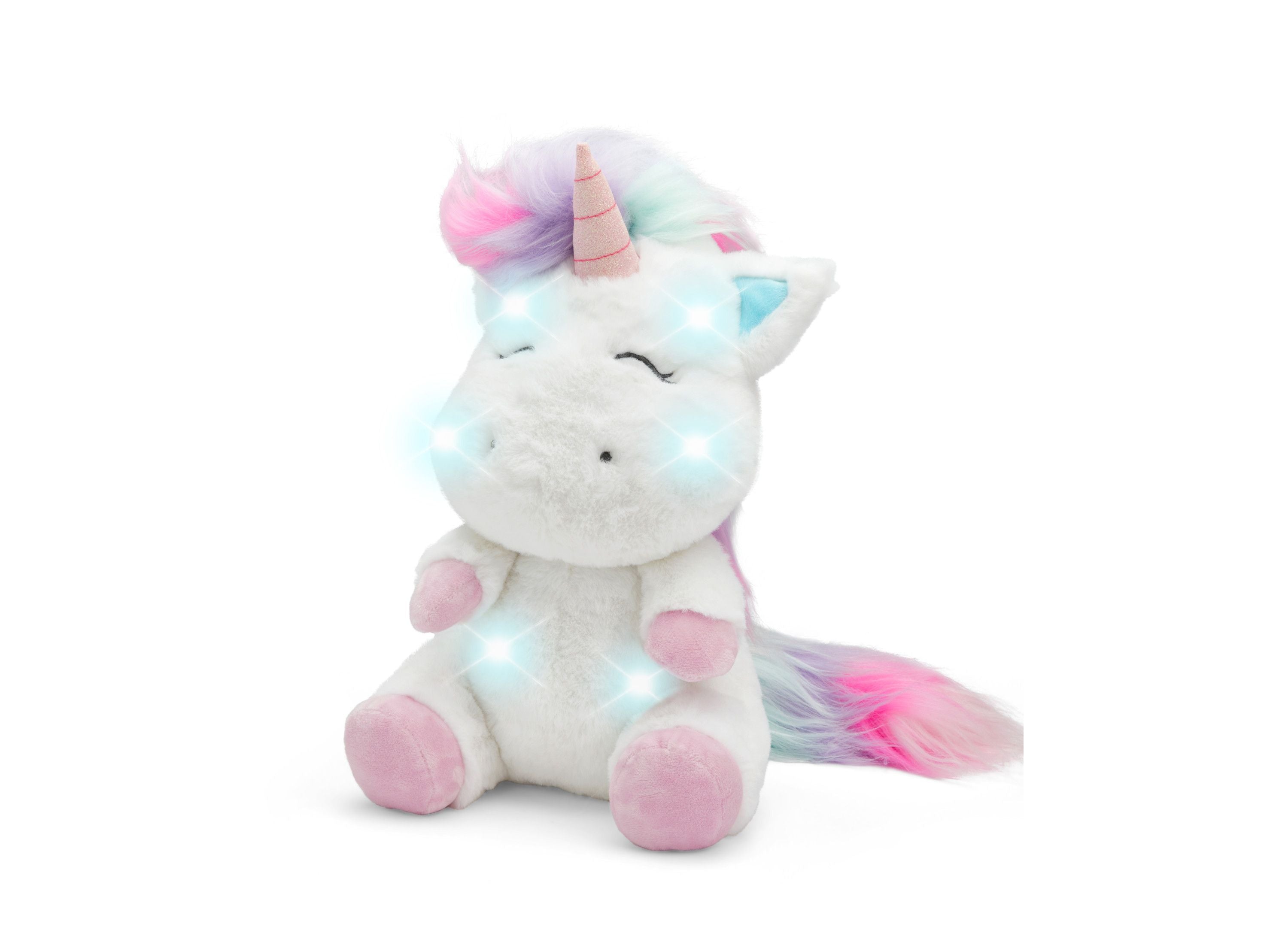 Geoffrey's Toy Box 12-inch Interactive Unicorn Plush with LED Lights and Sound - Image 3