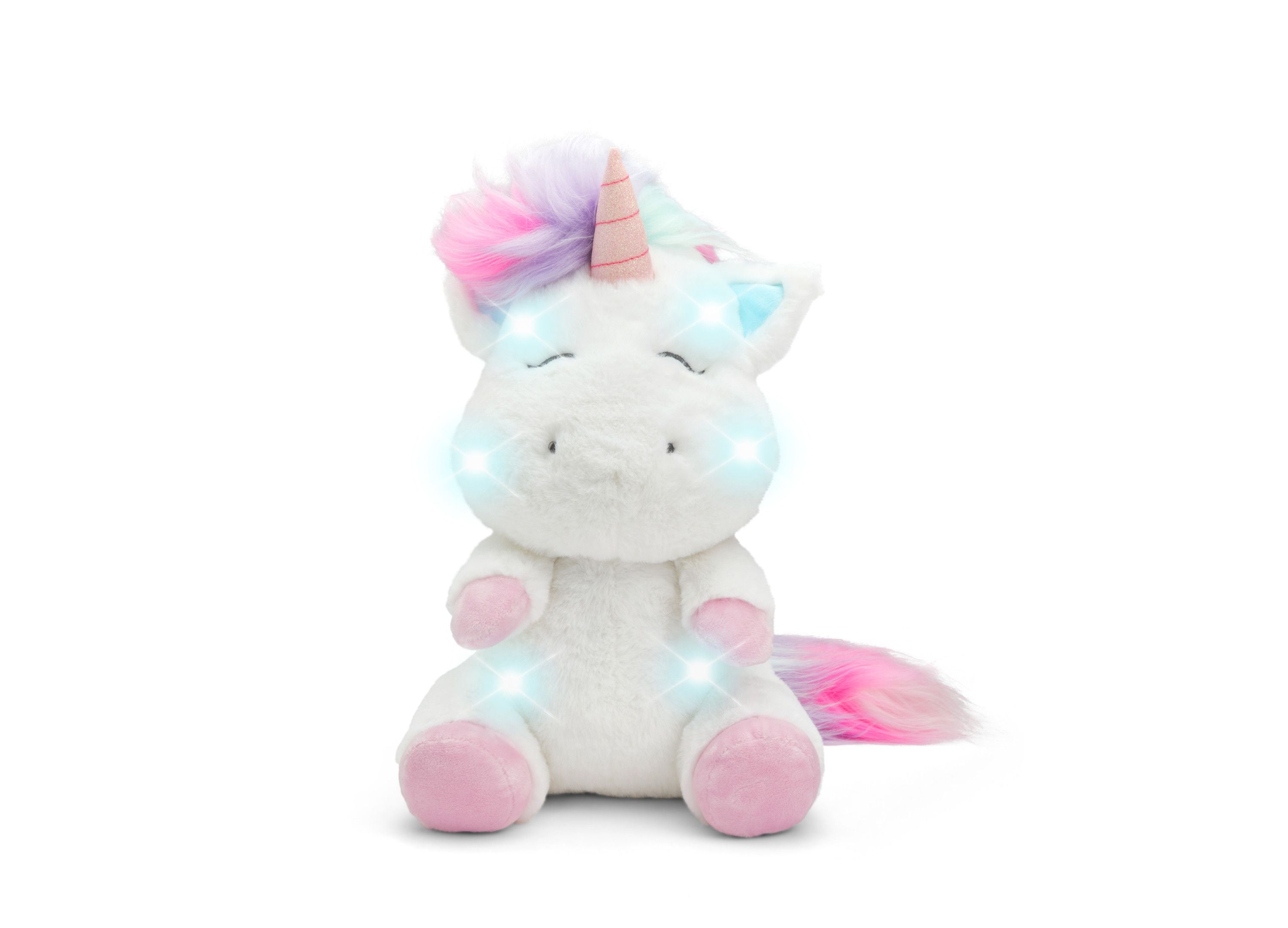 Geoffrey's Toy Box 12-inch Interactive Unicorn Plush with LED Lights and Sound - Image 5