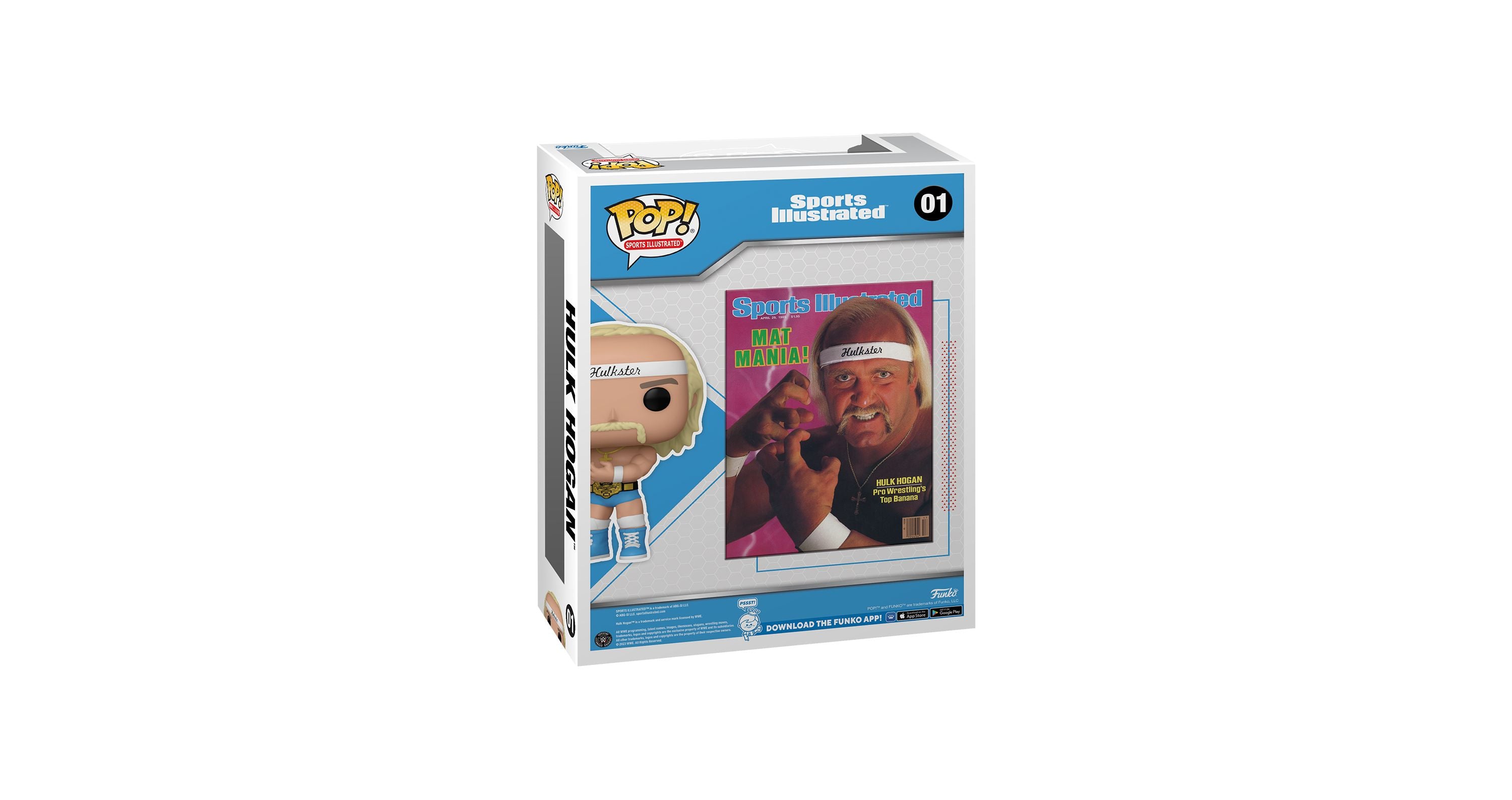 Alternative view of Funko Pop! WWE Hulkster 4-inch Vinyl Figure with Sports Illustrated Cover