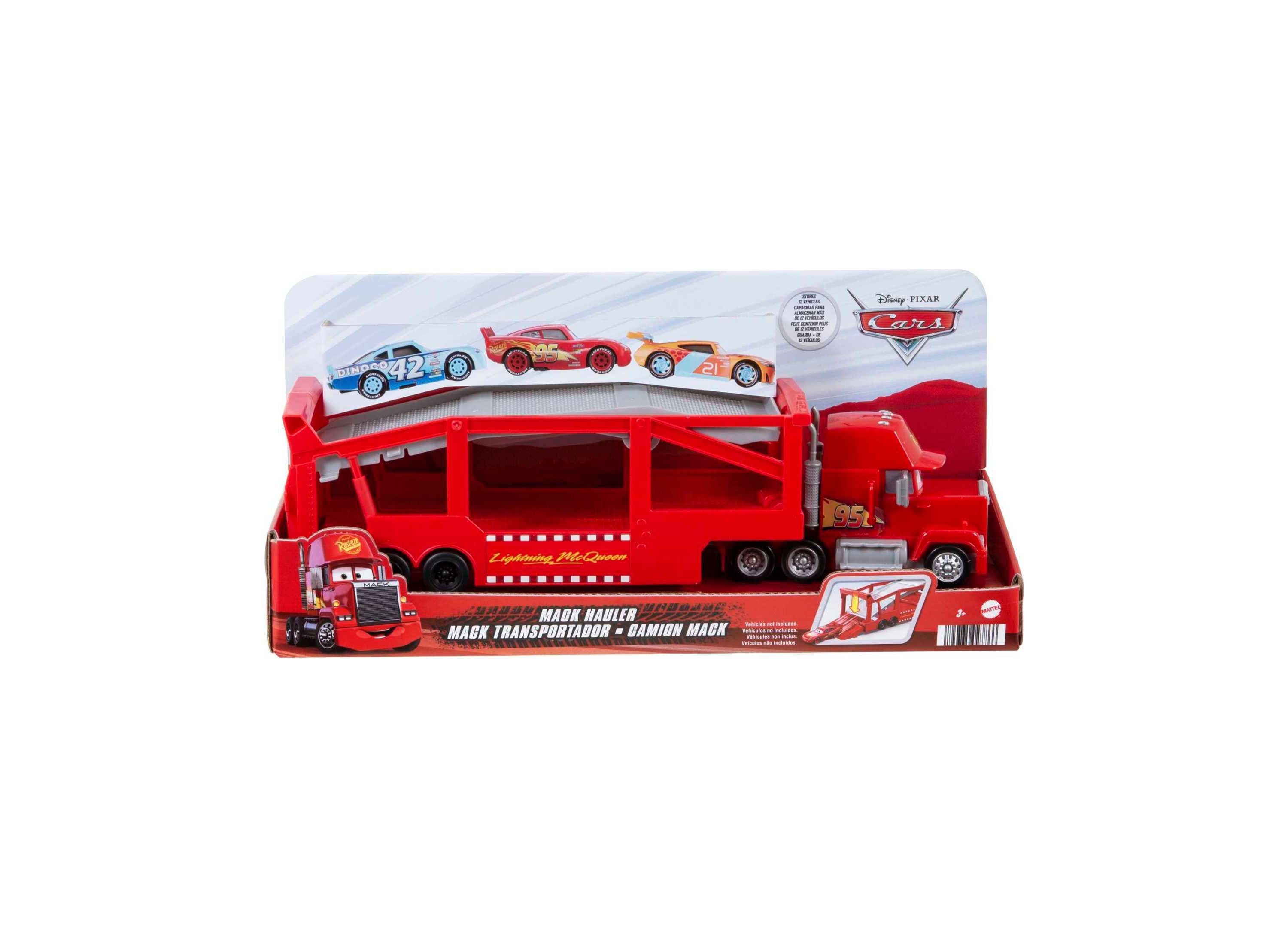 Alternative view of Disney Pixar Cars Mack Hauler 13" Toy Truck with Storage Ramp