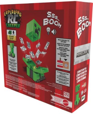 Alternative view of Minecraft RC Exploding Creeper - Pixelated Design - Green