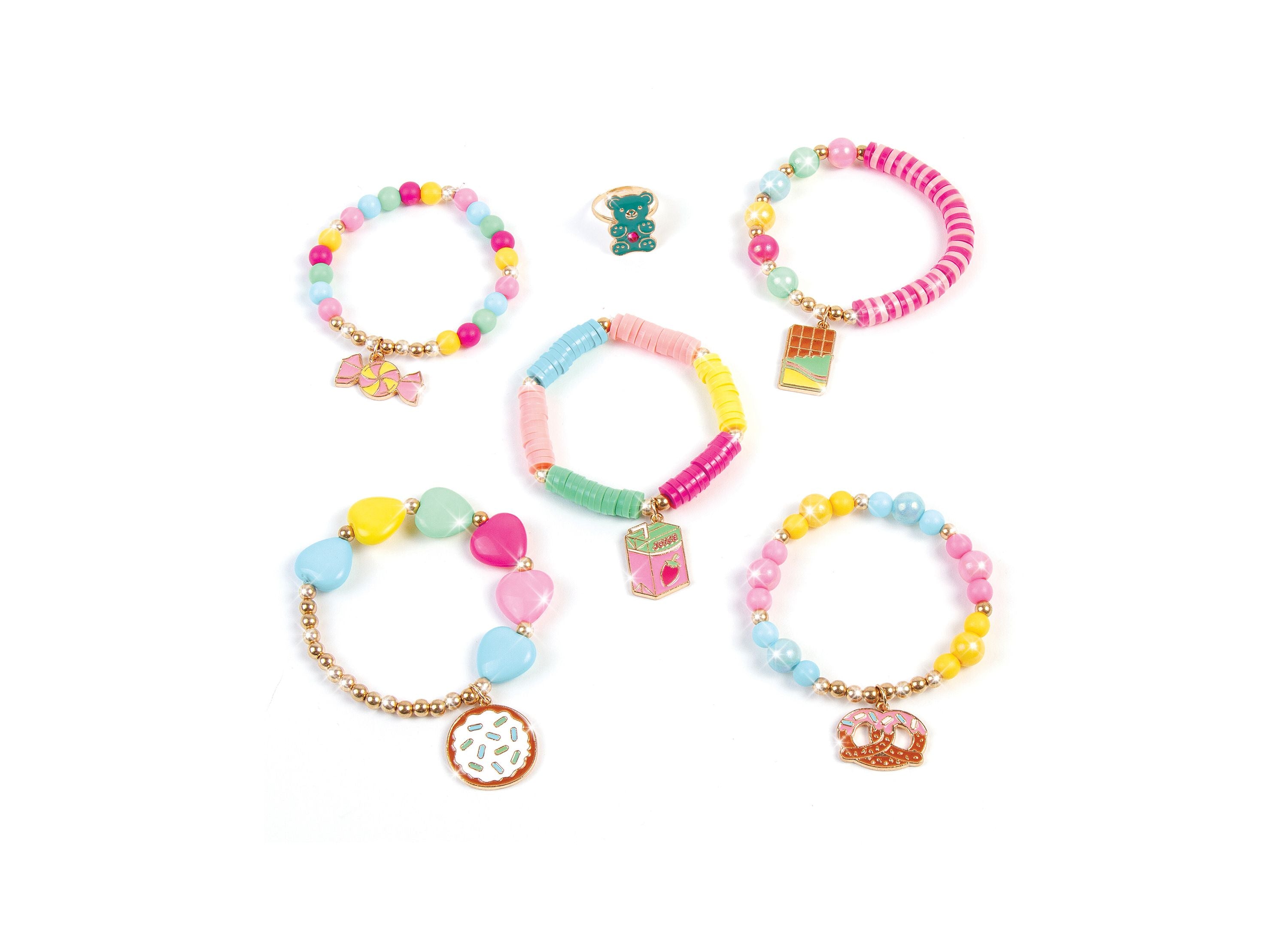 Alternative view of Make It Real Snackers Vending Machine DIY Bracelet Kit - Creative Jewelry Making Set for Kids