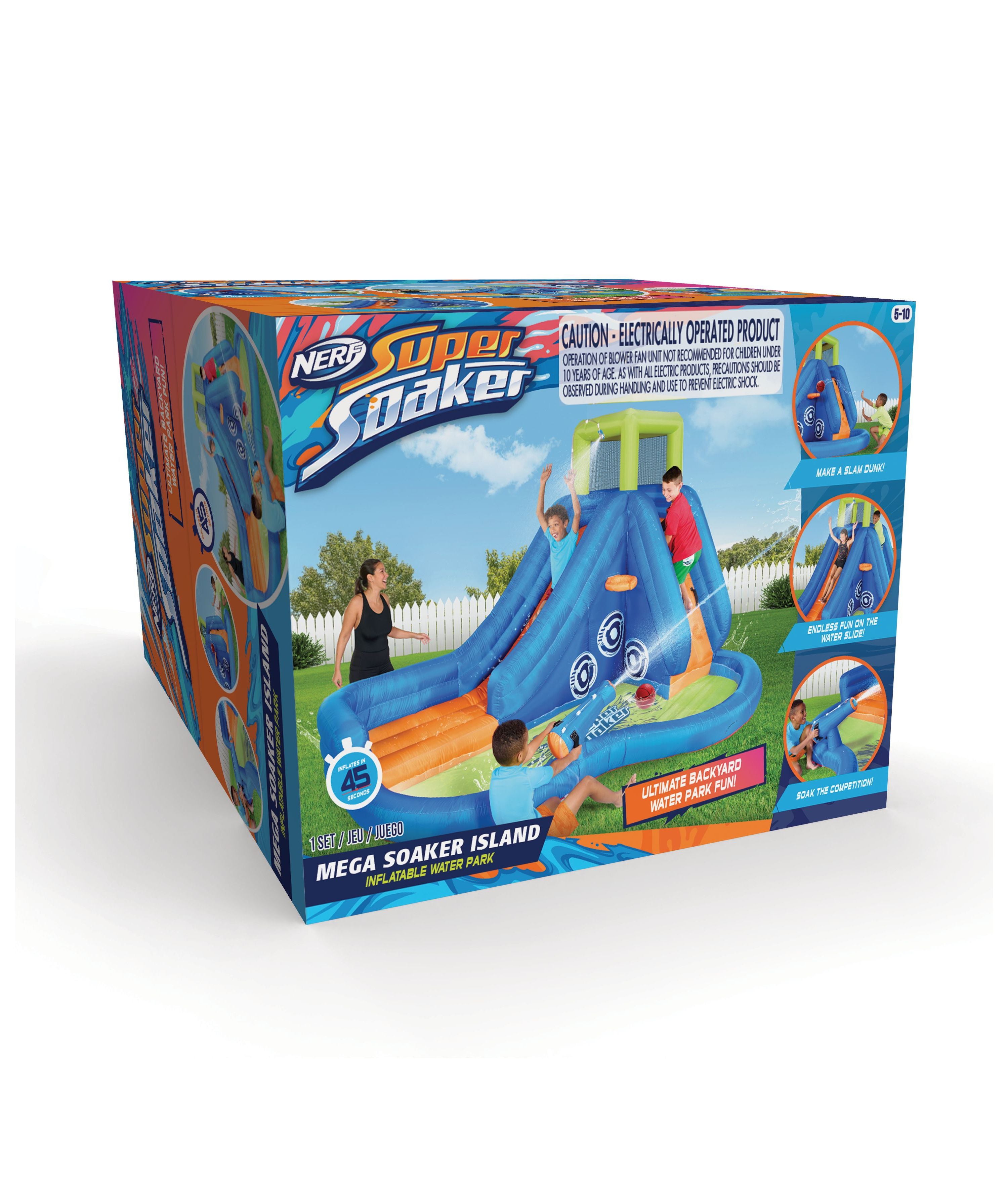 NERF Super Soaker Mega Soaker Island - Inflatable Water Playset - Image 7