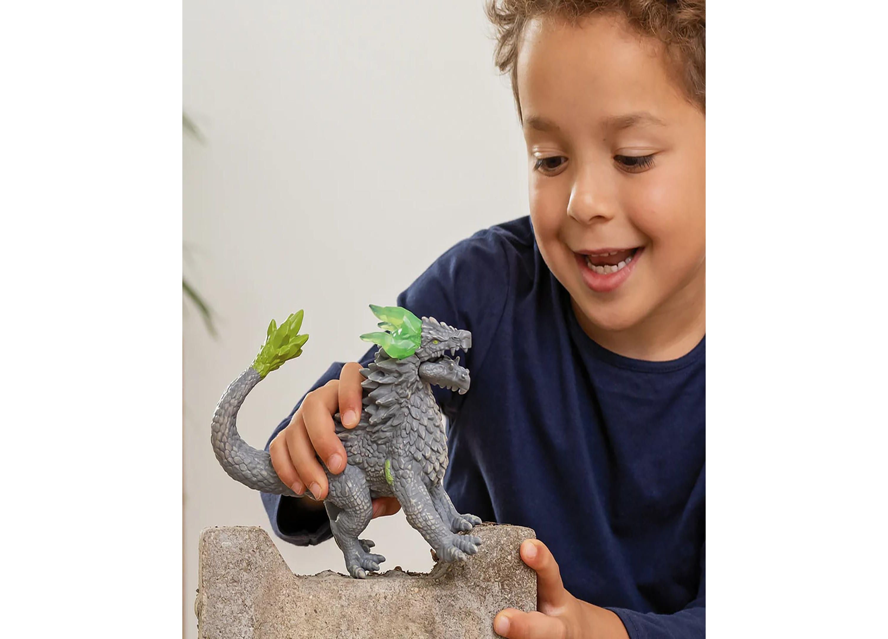 Schleich Eldrador Creatures 7.1 inch Stone Dragon Action Figure - Image 4