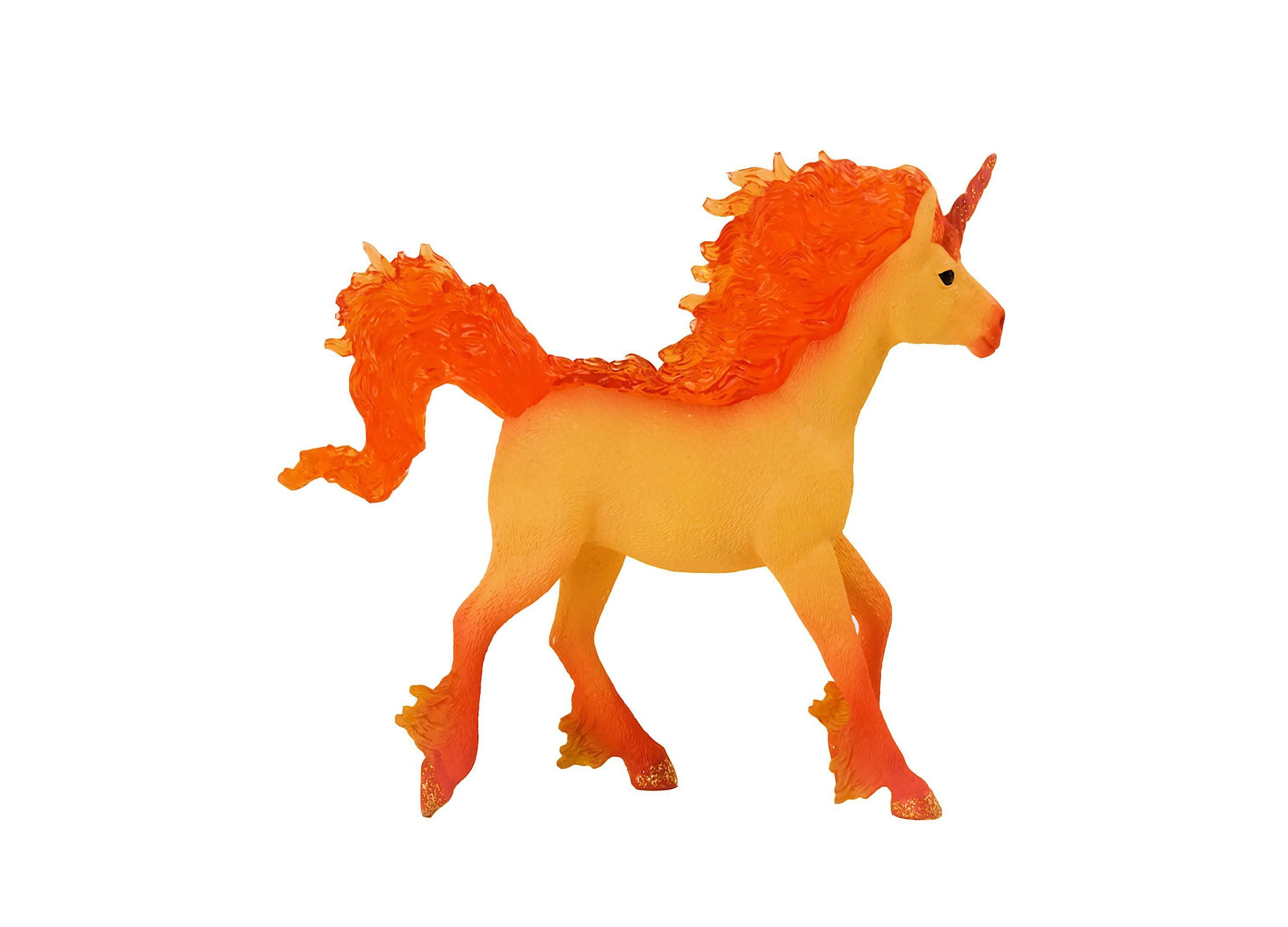 Alternative view of Schleich Bayala Elementa Fire Unicorn Stallion 5.7 inch Magical Figurine