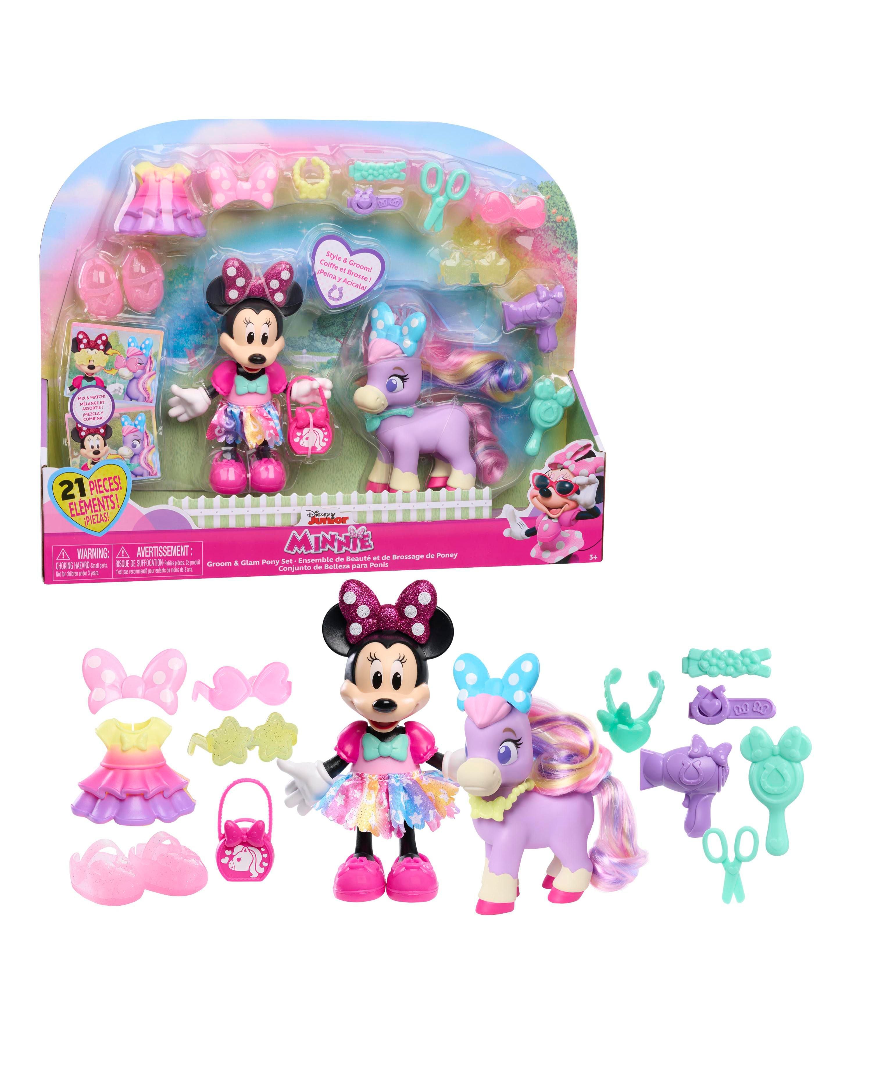 Alternative view of Disney Junior Minnie Mouse Groom Glam Pony Playset
