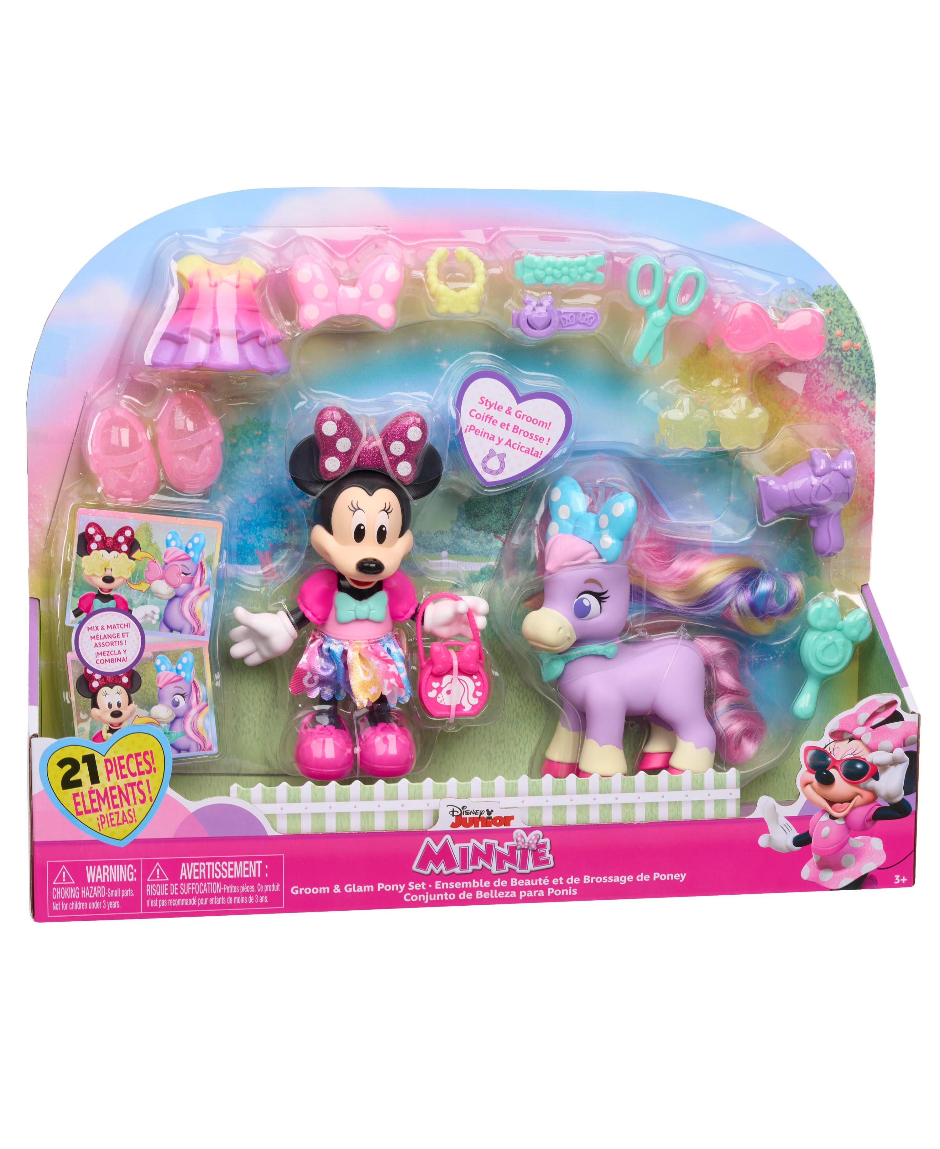 Disney Junior Minnie Mouse Groom Glam Pony Playset