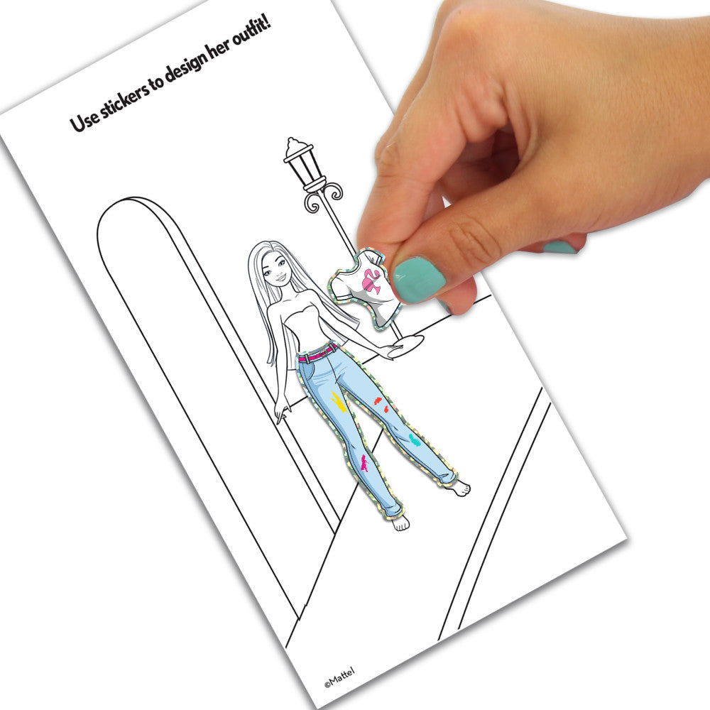 Alternative view of Barbie Fashion Creation Portfolio with Rubbing Plates by Tara Toy - Design & Customize Outfits