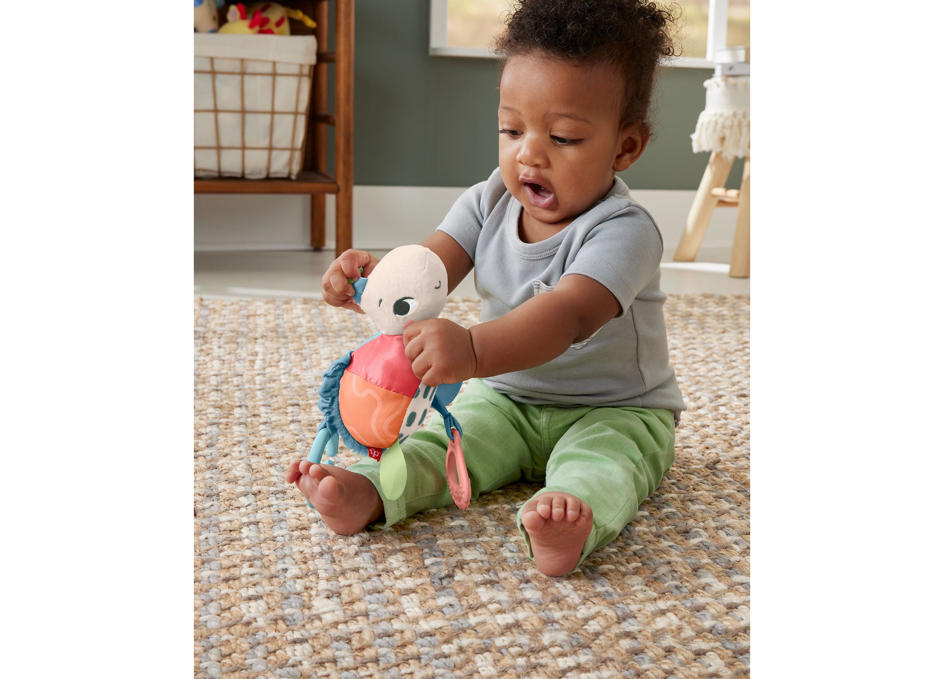 Alternative view of Fisher-Price Planet Friends - Sea Me Bounce Turtle Stroller Toy