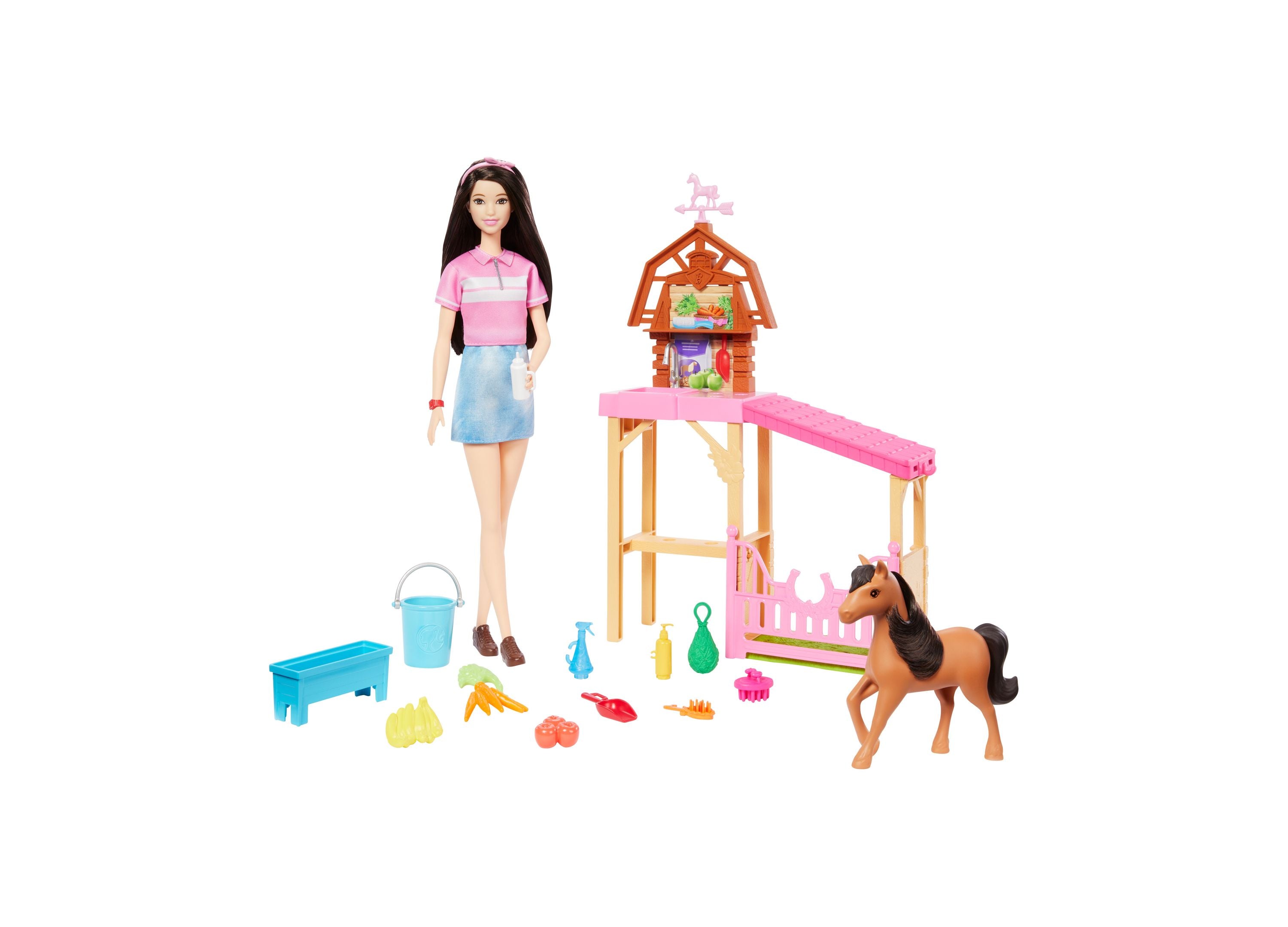 Barbie Mysteries: Renee and The Great Horse Chase Stable Playset