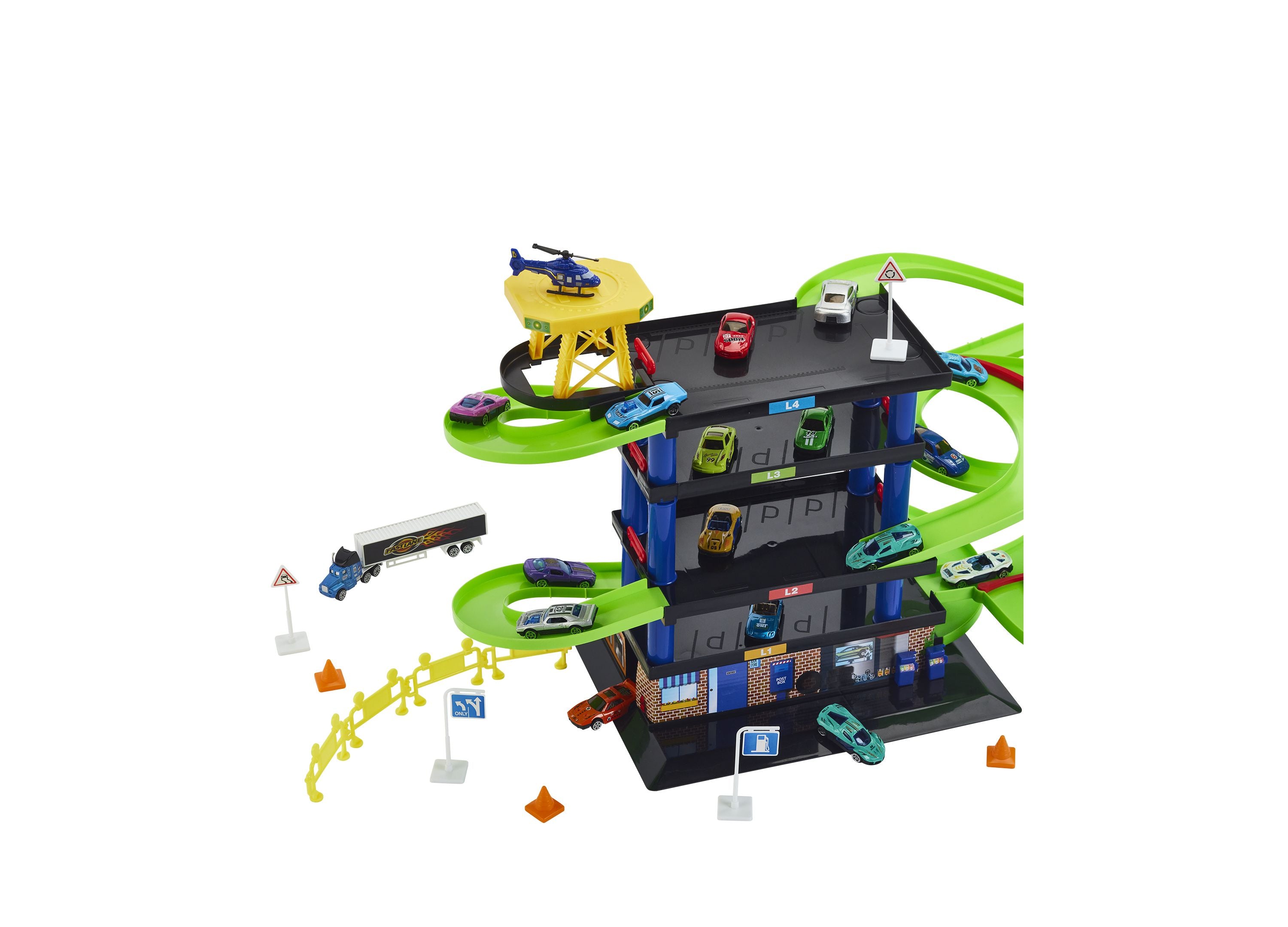 Alternative view of Fast Lane Parking Garage Bundle 50Pc Set