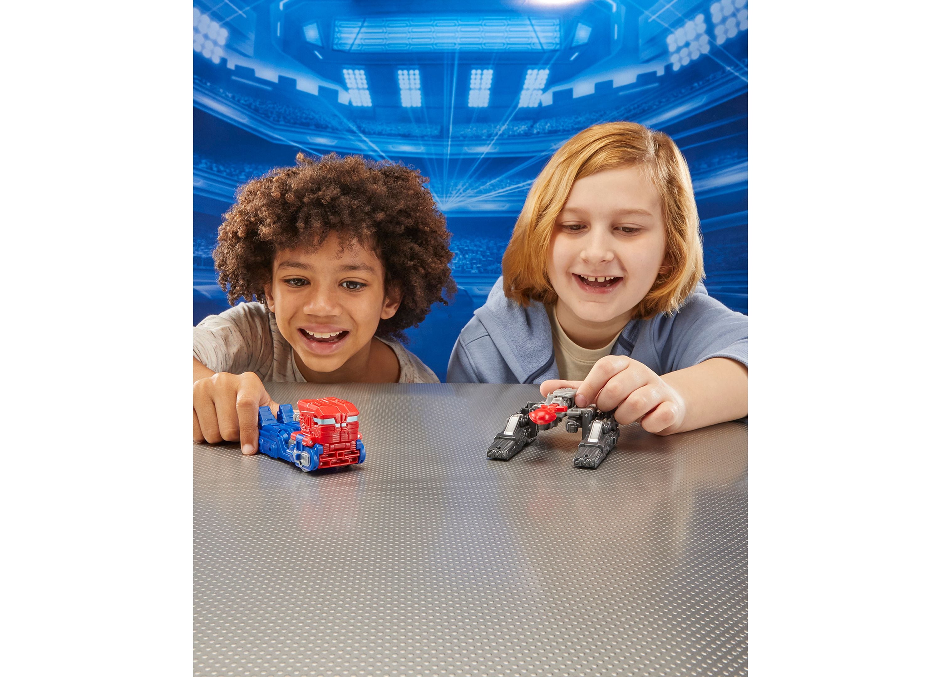 Alternative view of Transformers One 4.5 inch Robot Battlers Optimus Prime and Megatron Action Figure 2-Pack