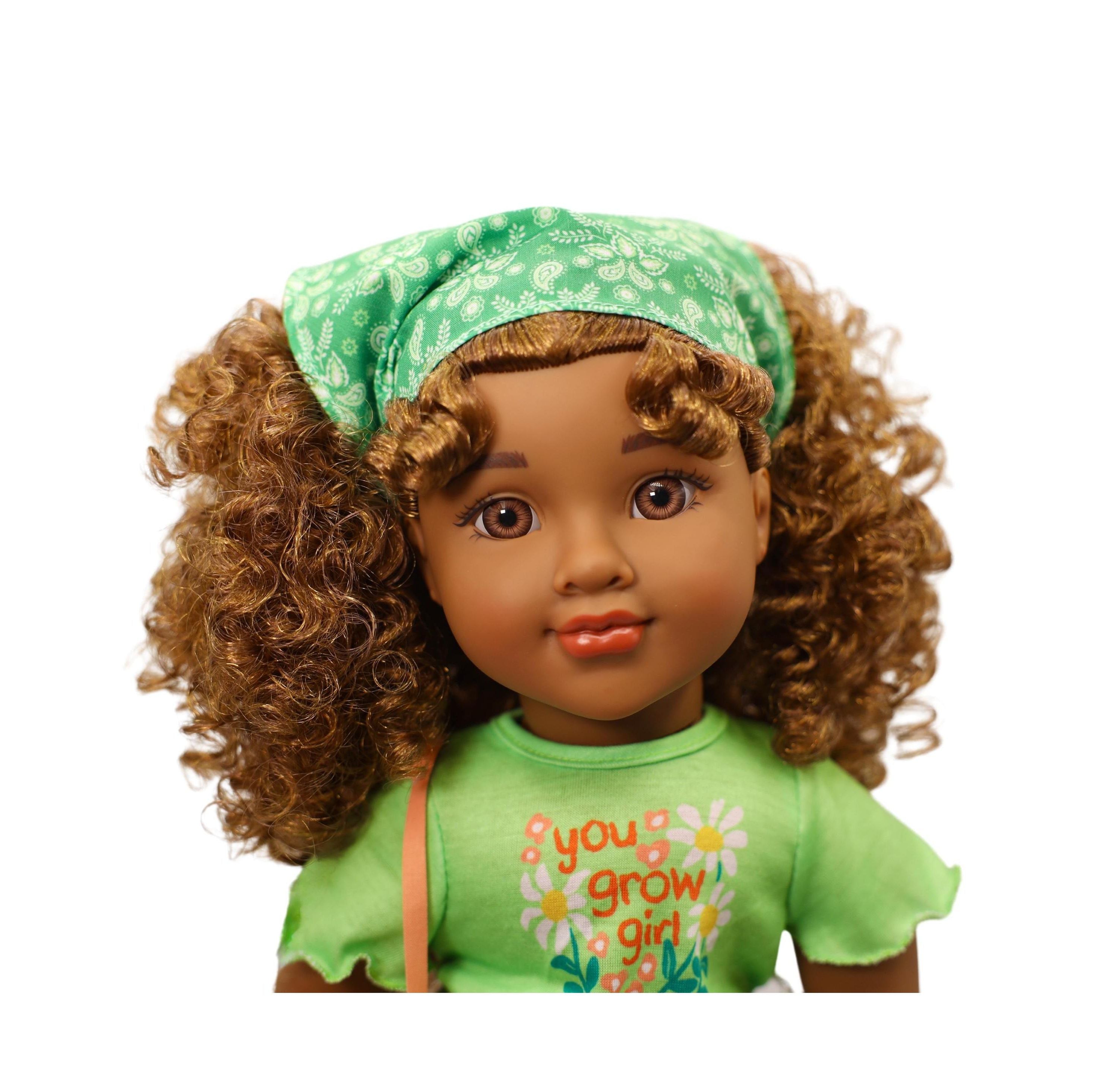 Positively Perfect Dolls 18" Willow Doll with Brown Hair and Golden Highlights - Image 5