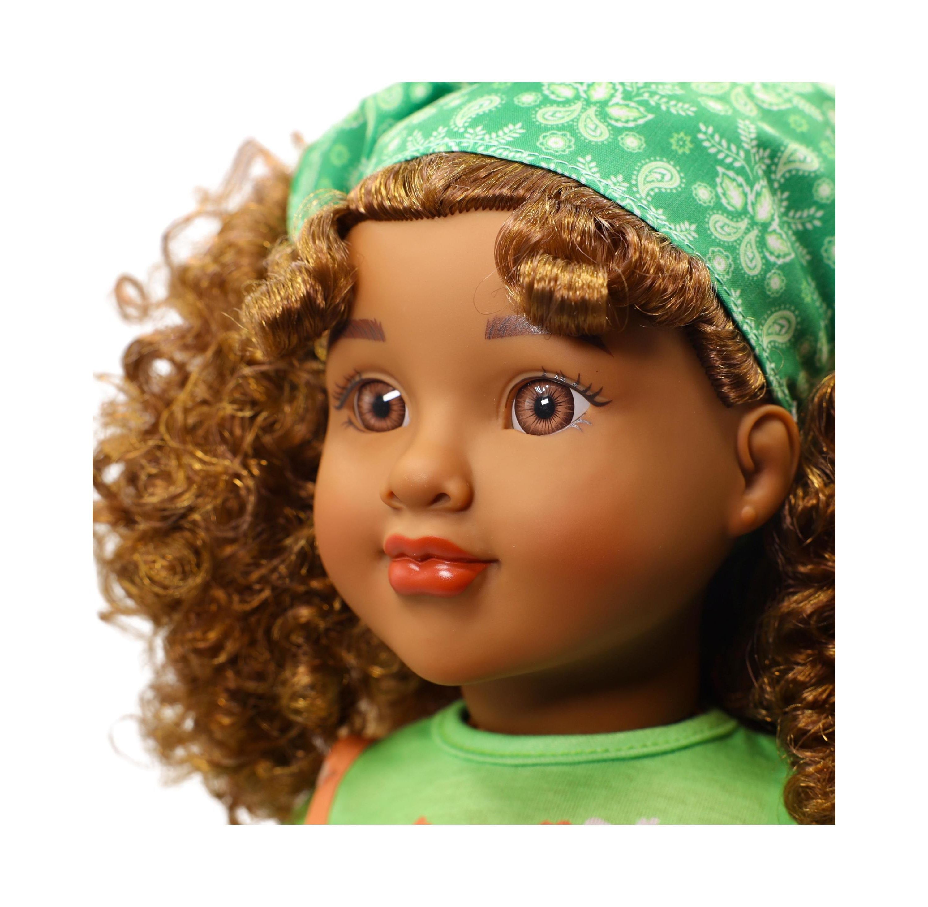 Positively Perfect Dolls 18" Willow Doll with Brown Hair and Golden Highlights - Image 3