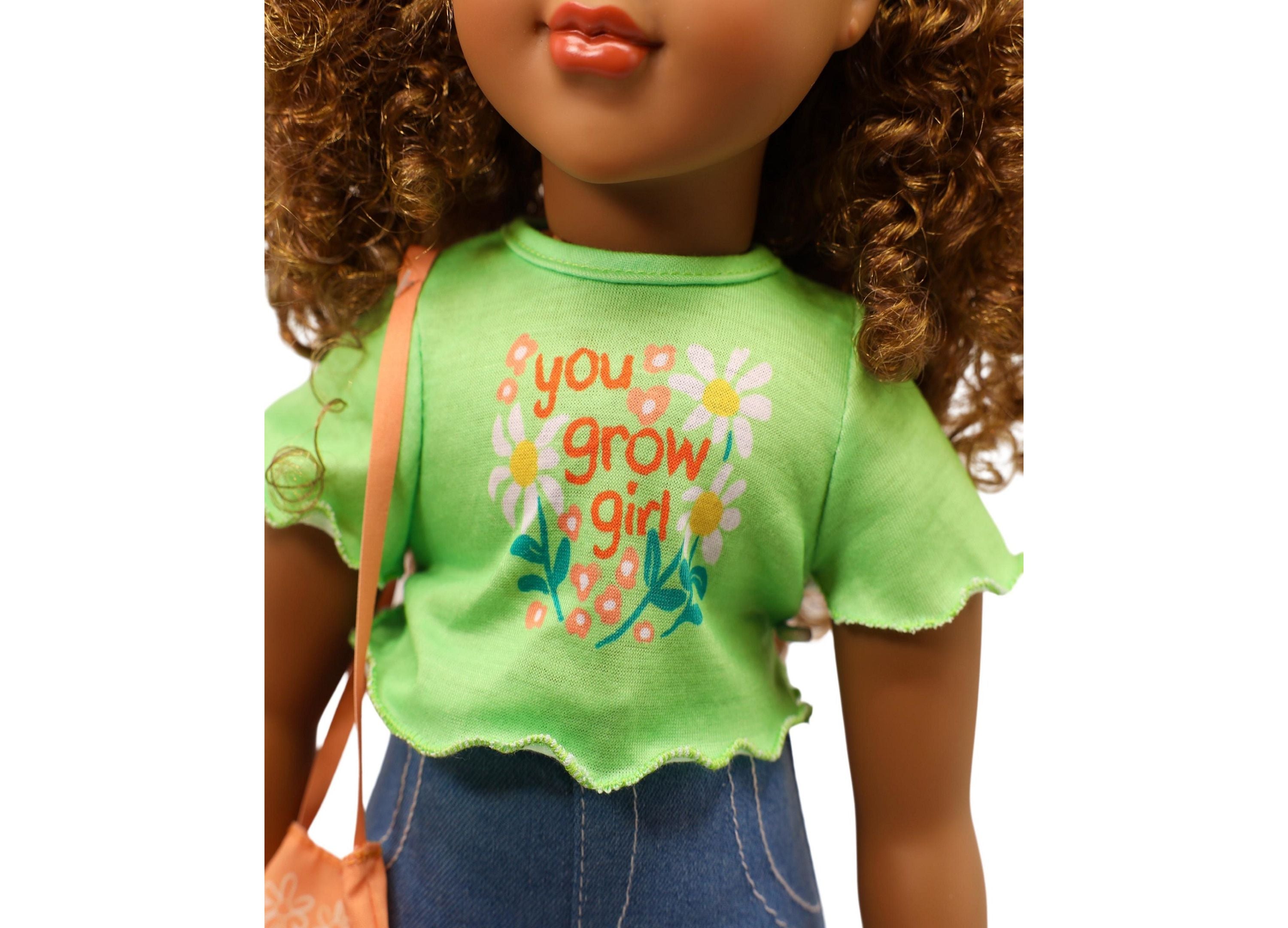 Alternative view of Positively Perfect Dolls 18" Willow Doll with Brown Hair and Golden Highlights