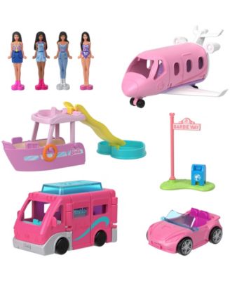 Barbie Mini BarbieLand 4-Pack Doll Vehicle Set - Image 4