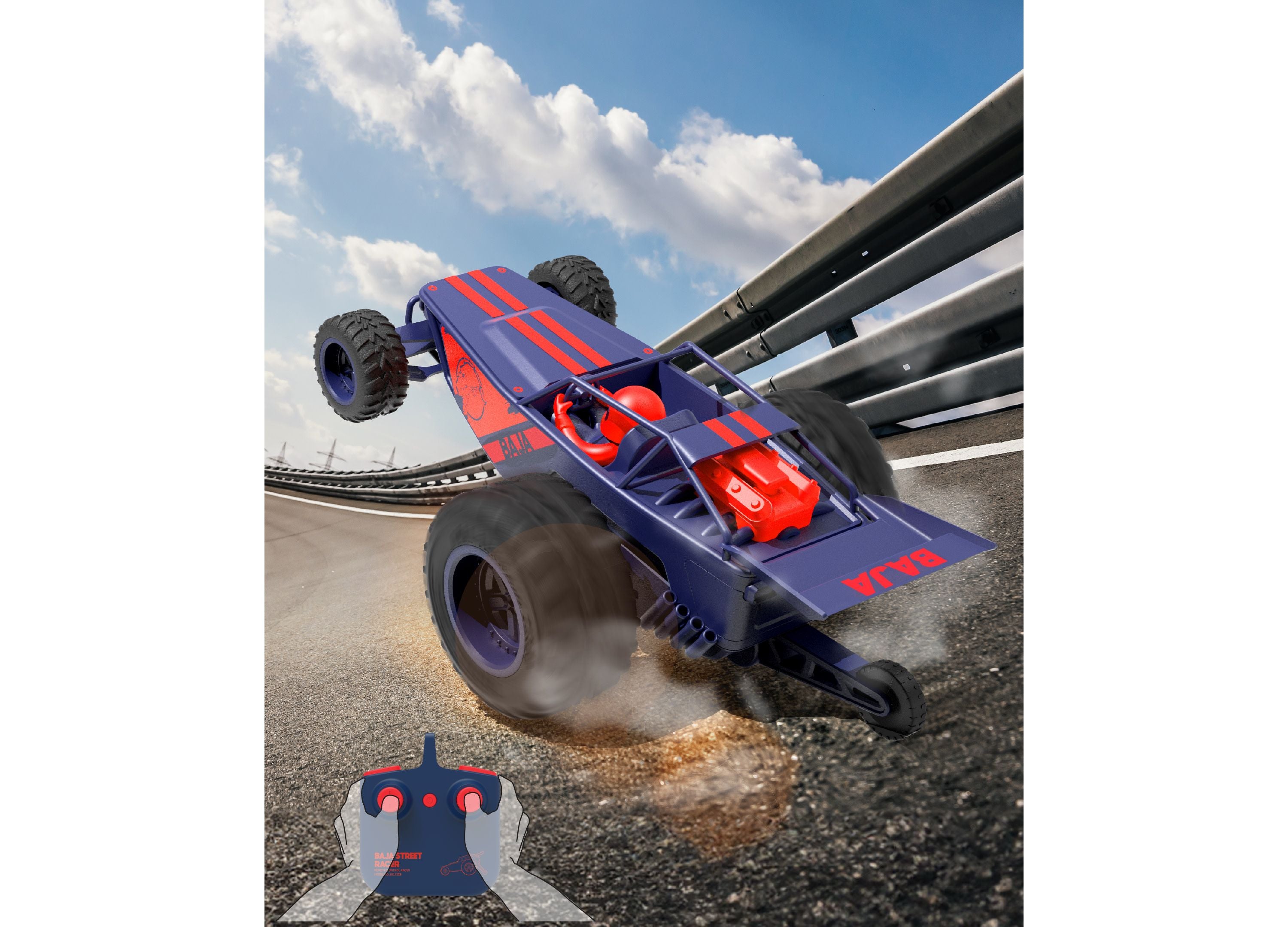 Sharper Image Remote Control Baja Street Racer Car - 2.4 GHz - Image 6