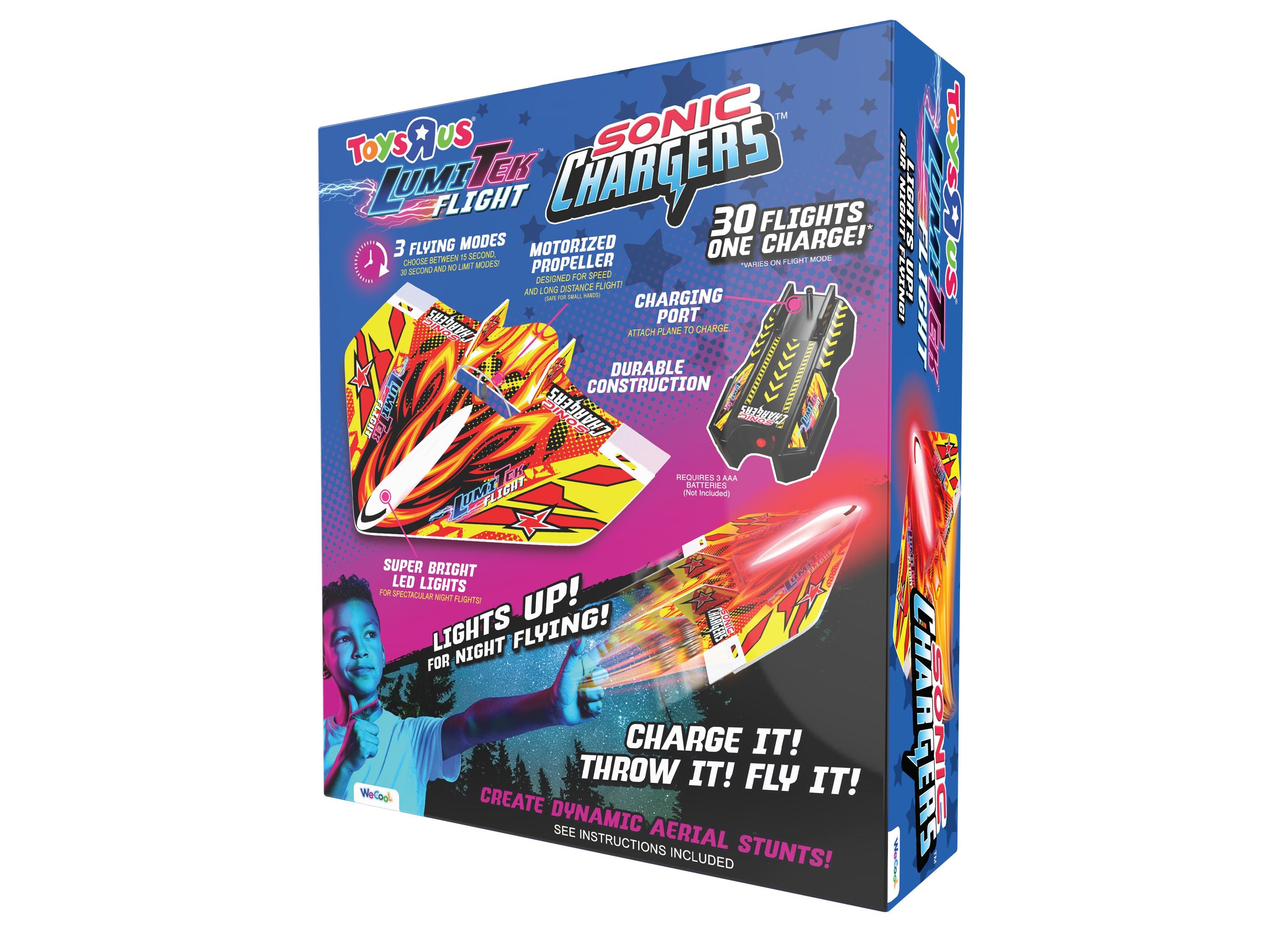 Alternative view of WECOOL Sonic Charger Fire H LED Stunt Glider