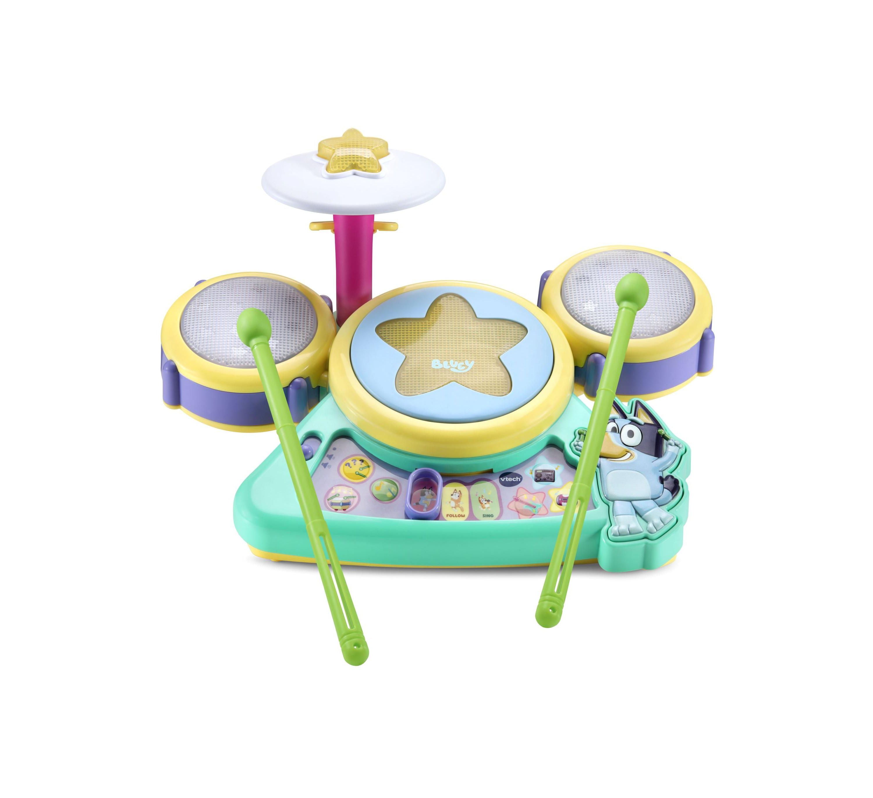 VTech Bluey Hooray Interactive Drum Set