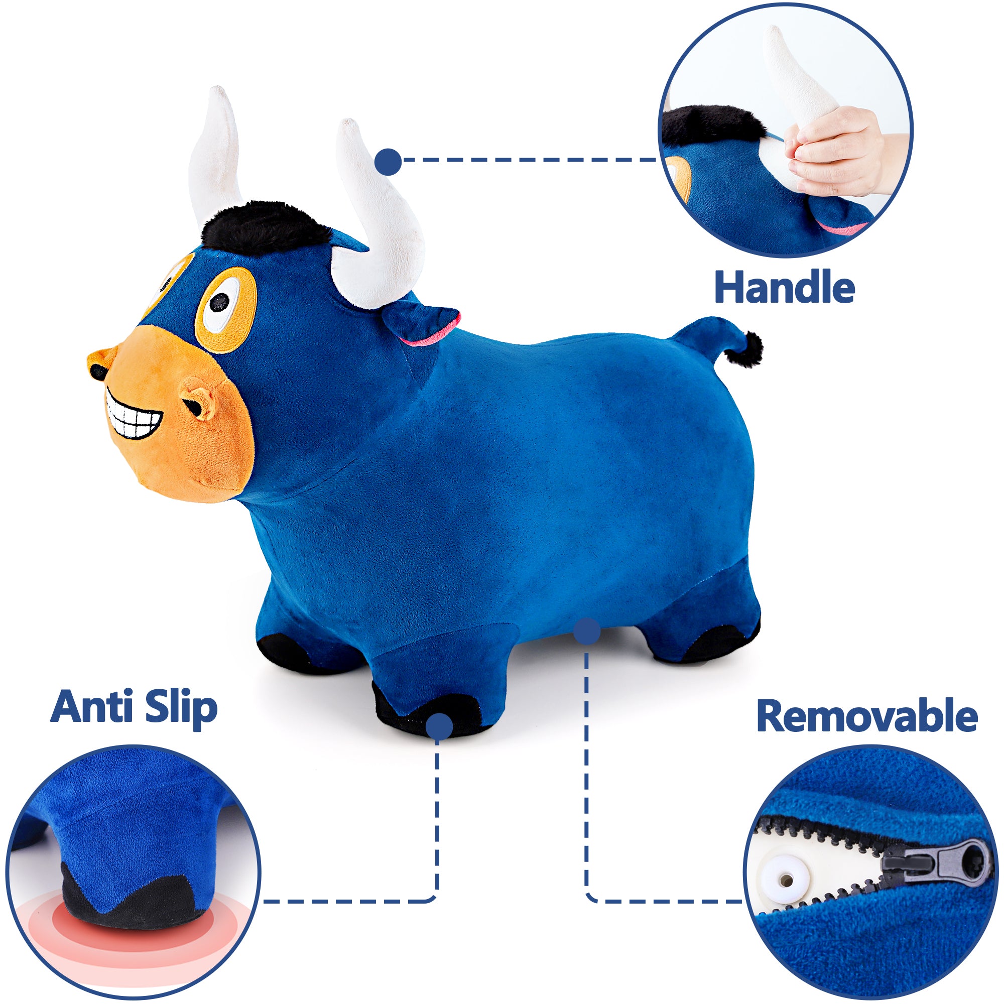 Iplay Ilearn Pink Hopper Ball - City Under Construction Theme - Image 2