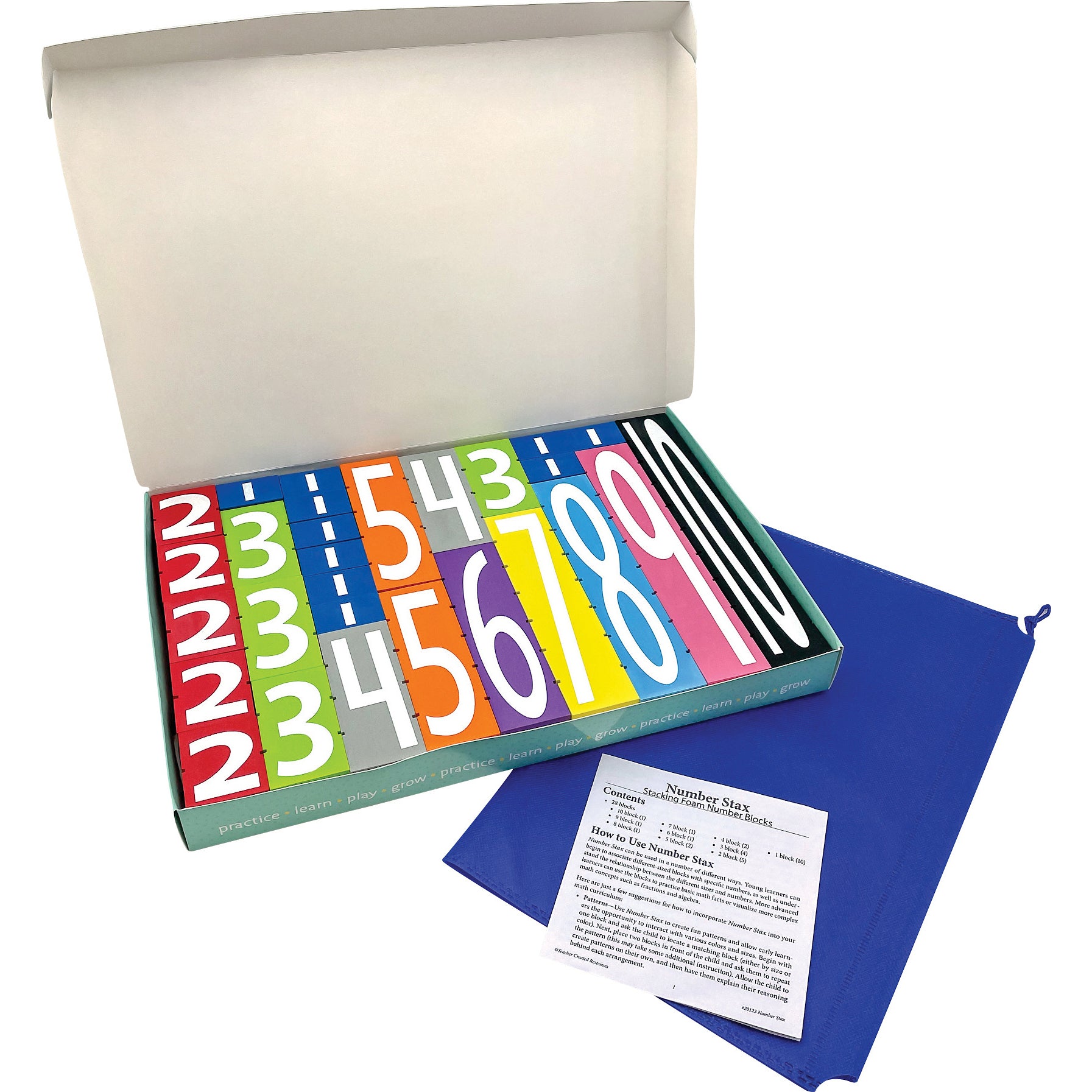 Teacher Created Resources Number Stax - Educational Foam Number Blocks - Image 3