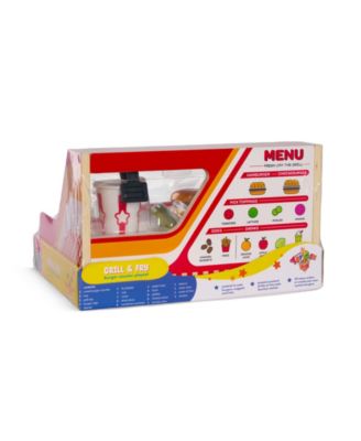Geoffrey's Toy Box Grill Fry Burger Counter Playset - Image 4
