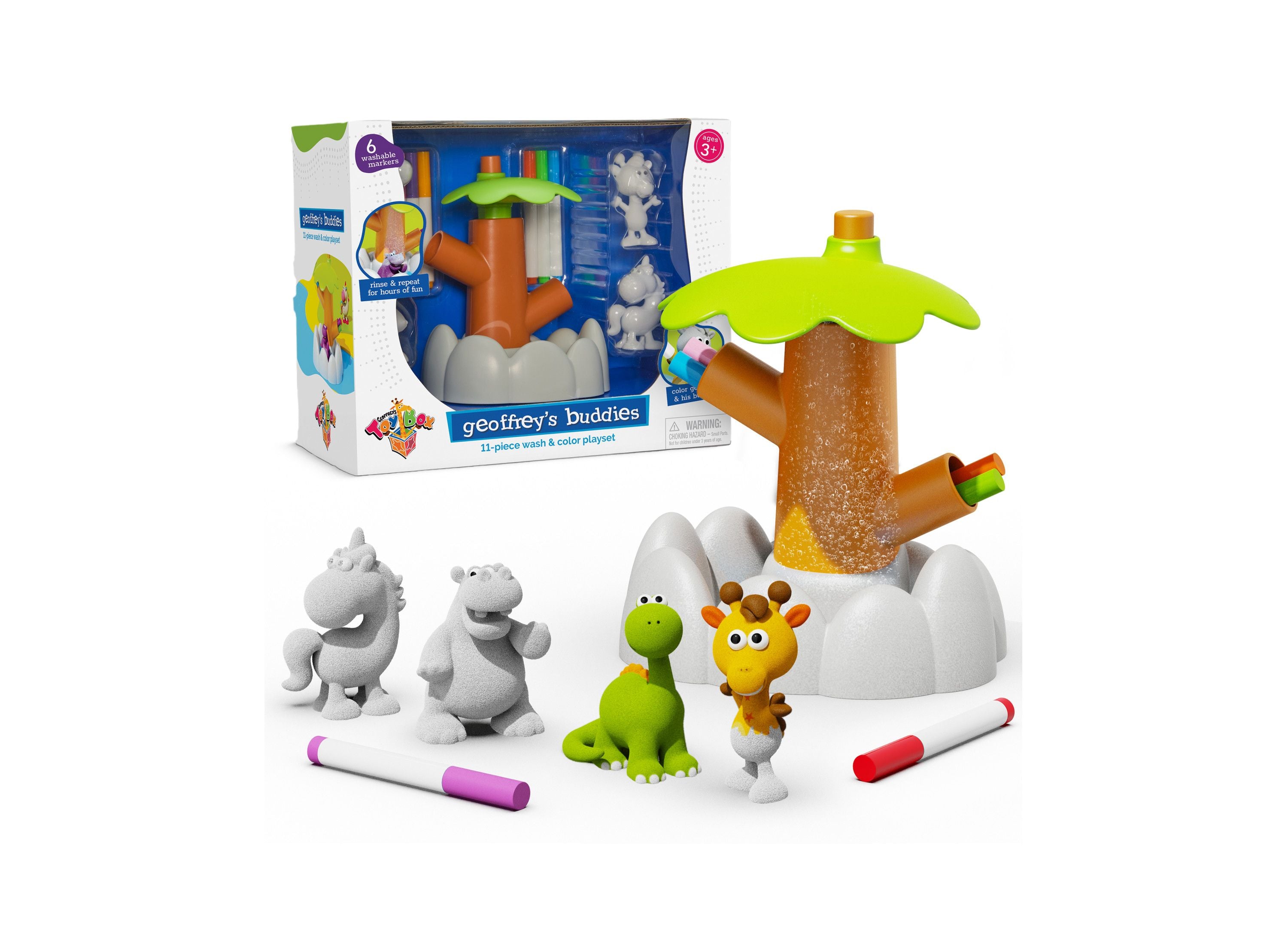 Geoffrey's Toy Box Buddies Wash Color Playset - Endless Creativity