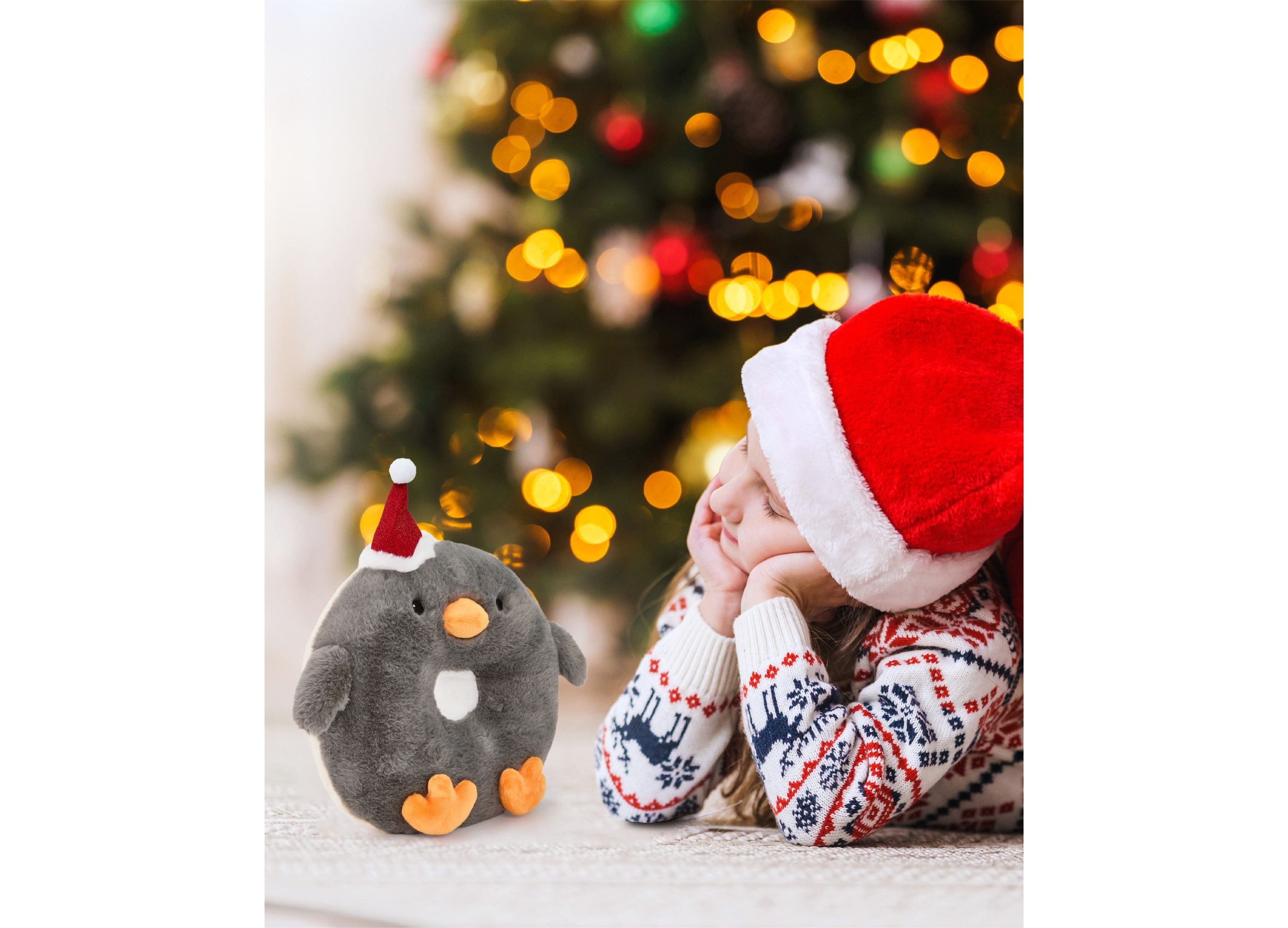 Geoffrey's Toy Box Tasties Donut Holiday Penguin Plush 10 inch - No Color - Image 4