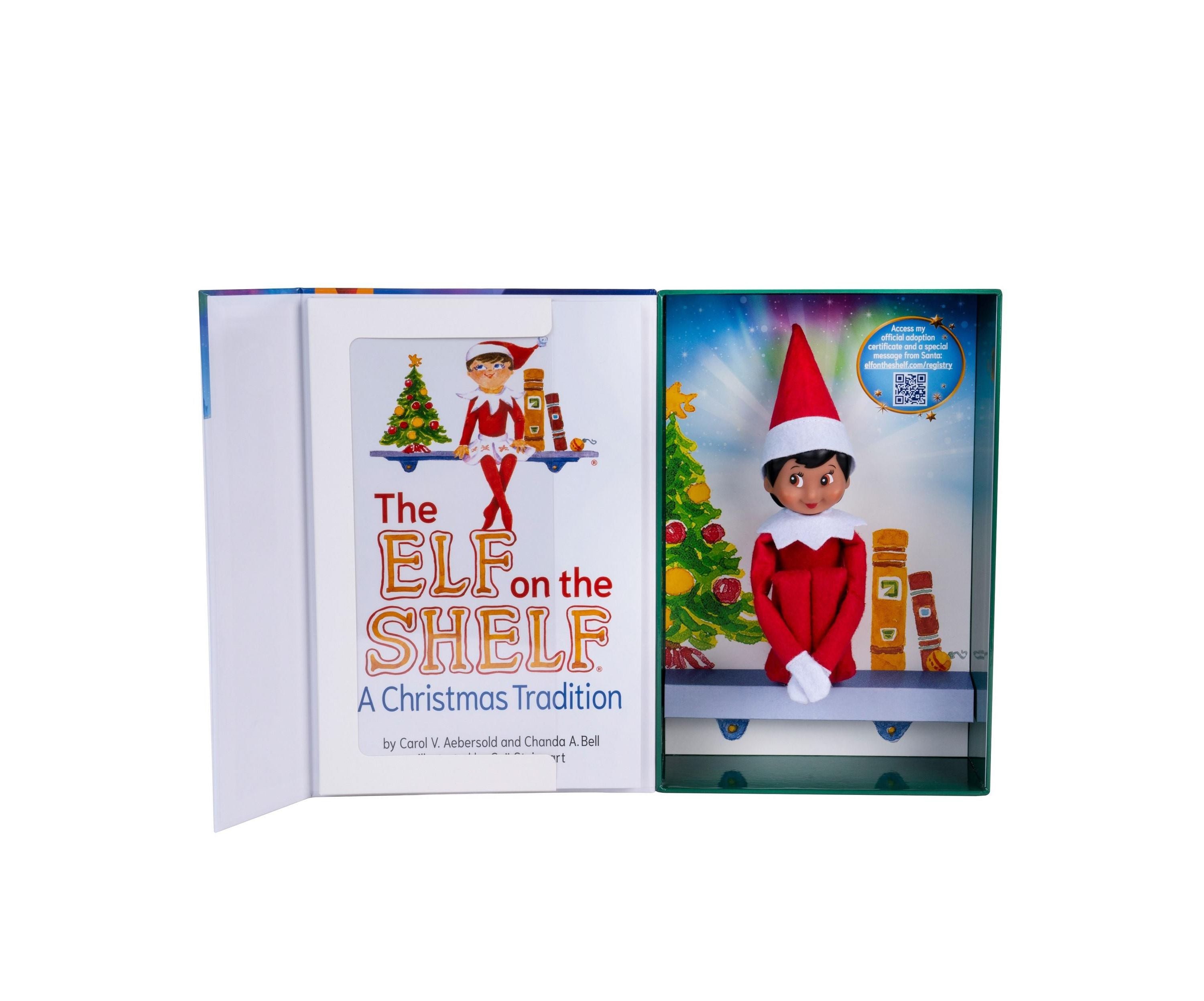 Alternative view of Elf on the Shelf A Christmas Tradition Girl Brown Eyes Plush Scout