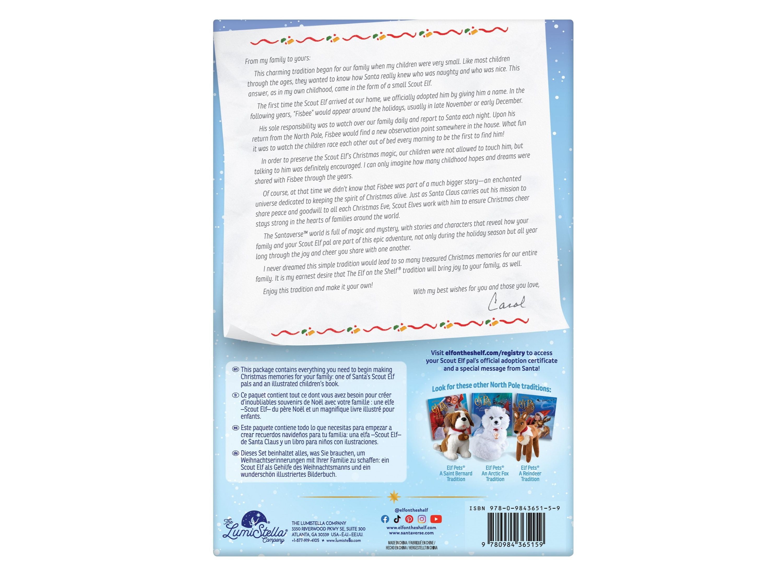 Elf on the Shelf A Christmas Tradition Girl Brown Eyes Plush Scout - Image 5