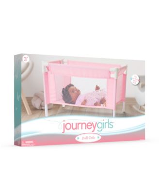 Alternative view of Journey Girls Pastel Pink Baby Doll Crib Playset