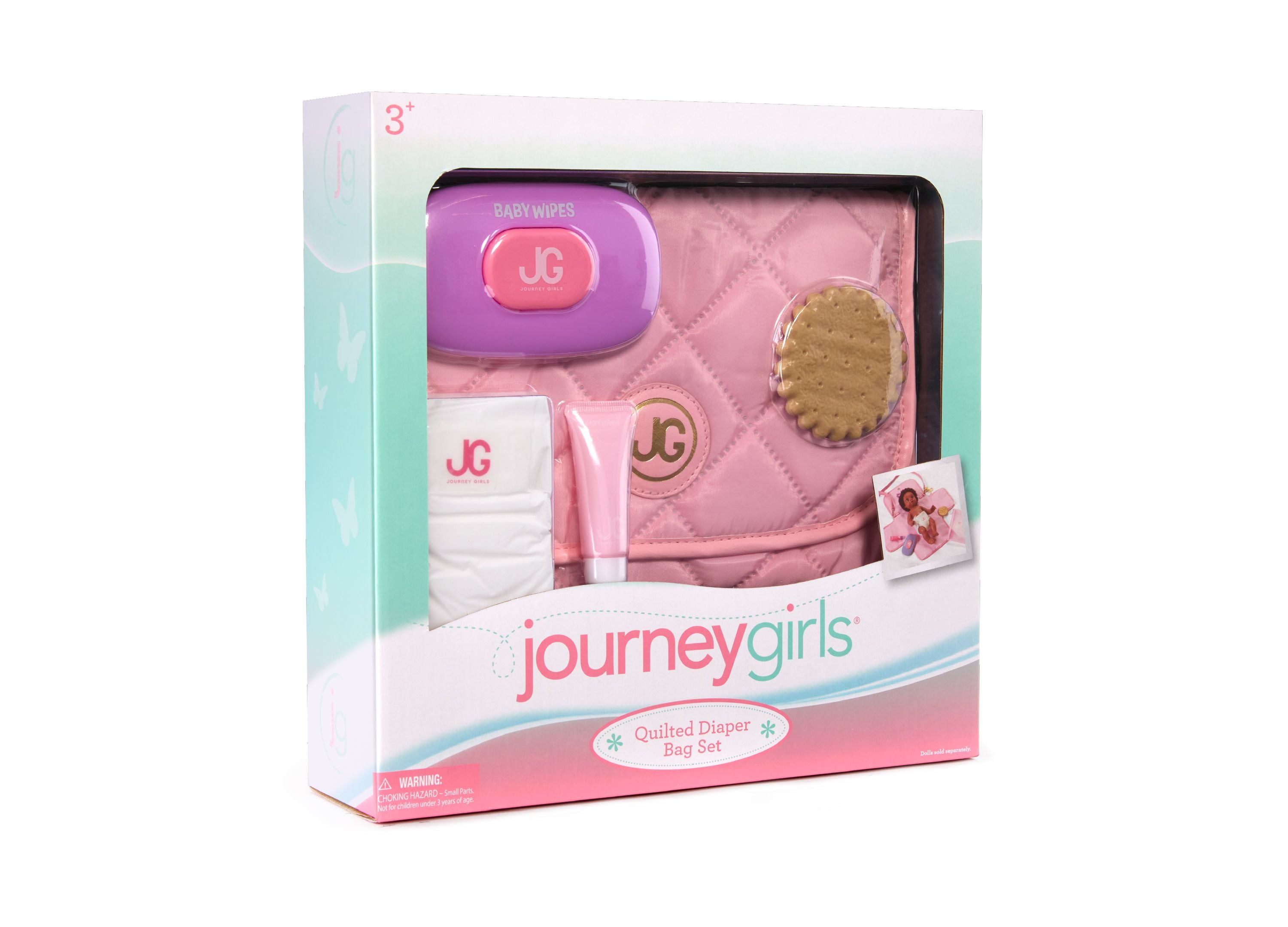 Alternative view of Journey Girls Quilted Designer-Inspired Doll Diaper Bag Playset