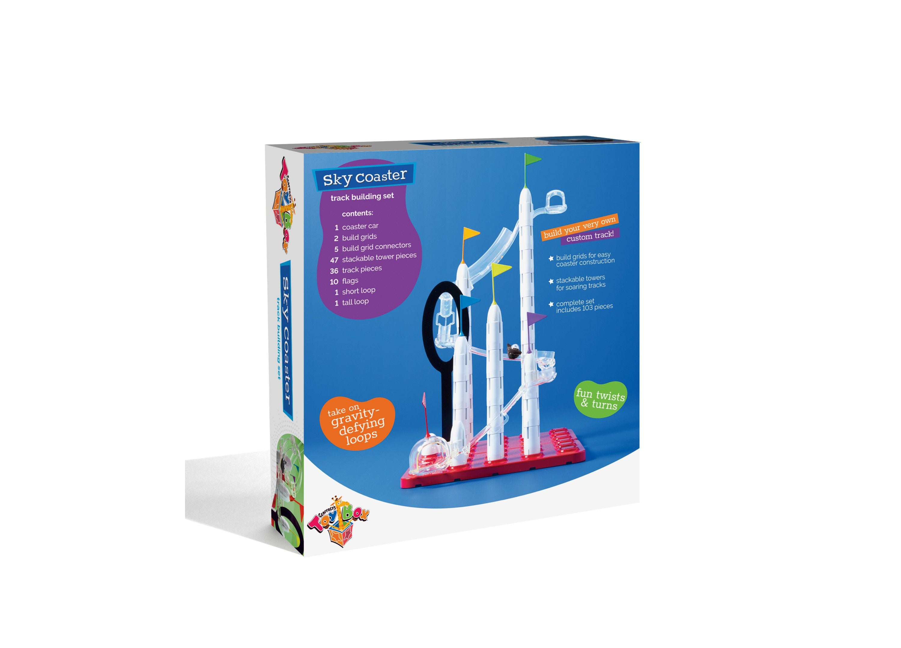 Geoffrey's Toy Box 76-Piece Sky Coaster Track Building Set - Image 3