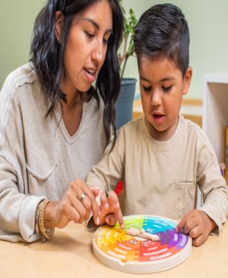 Open The Joy 3-in-1 My Emotions Wheel Wooden Puzzle - 24 pc - Image 5